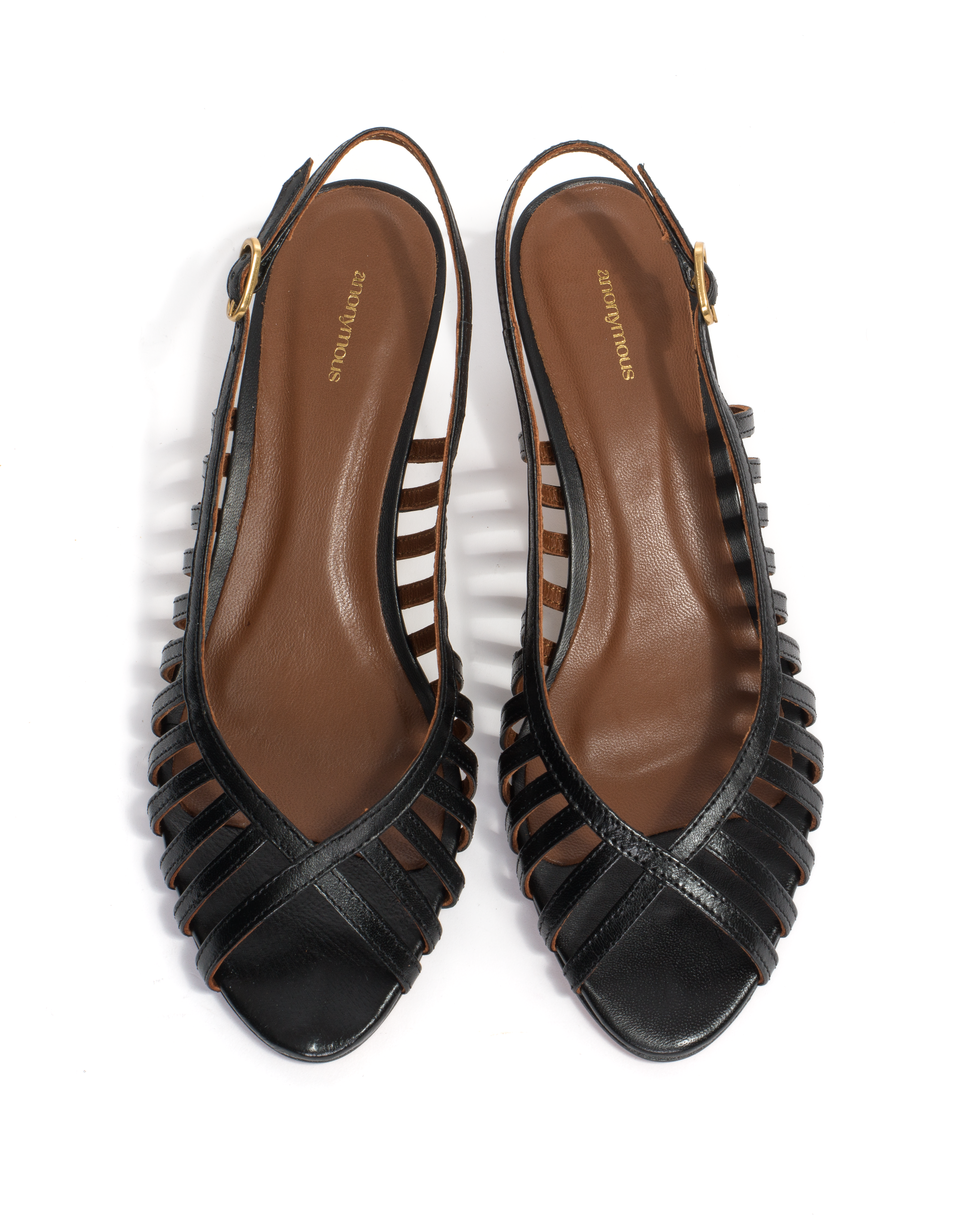 Carminho 40 stiletto Shiny lamb Black