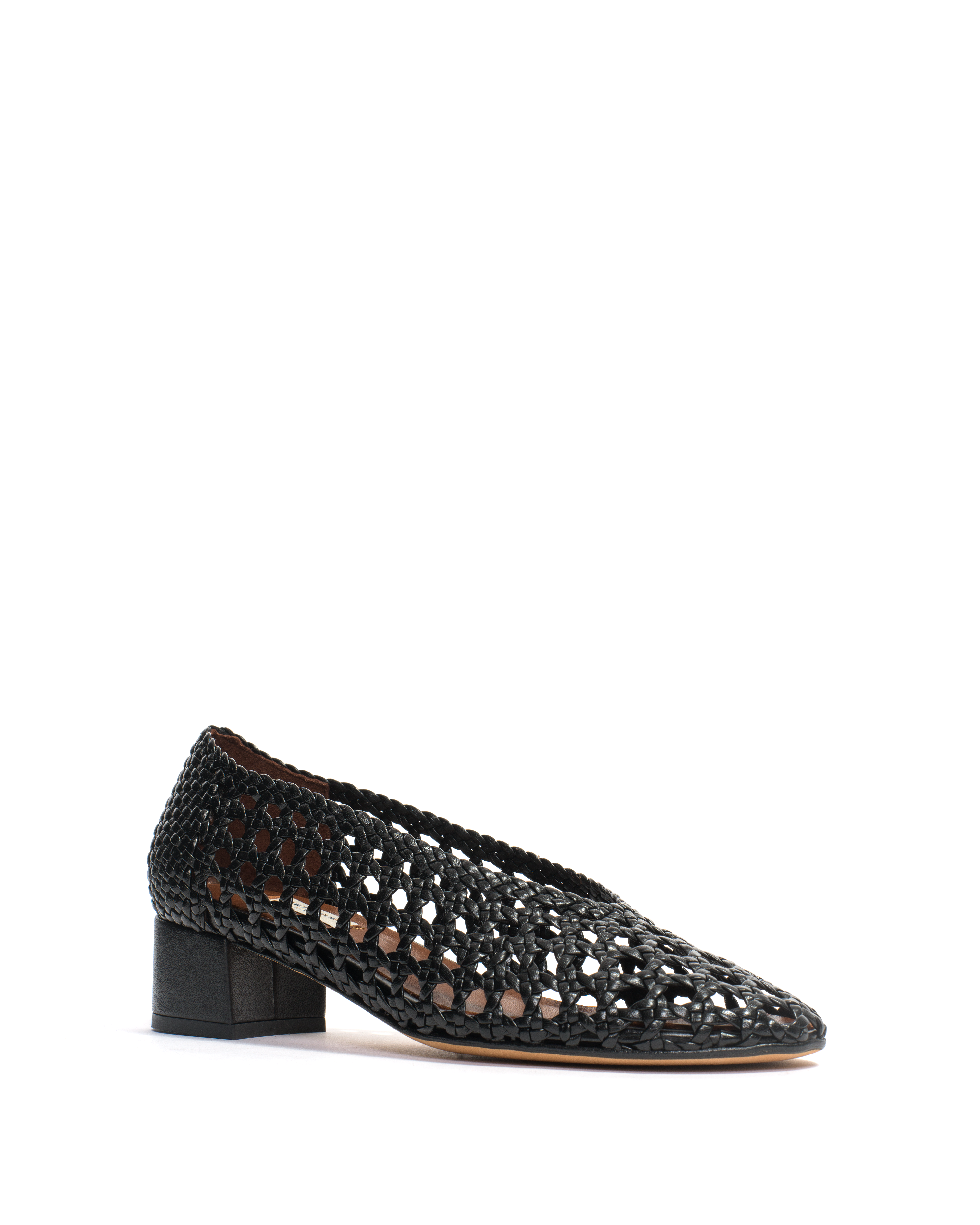 Sessi 40 Hand-braided leather Black