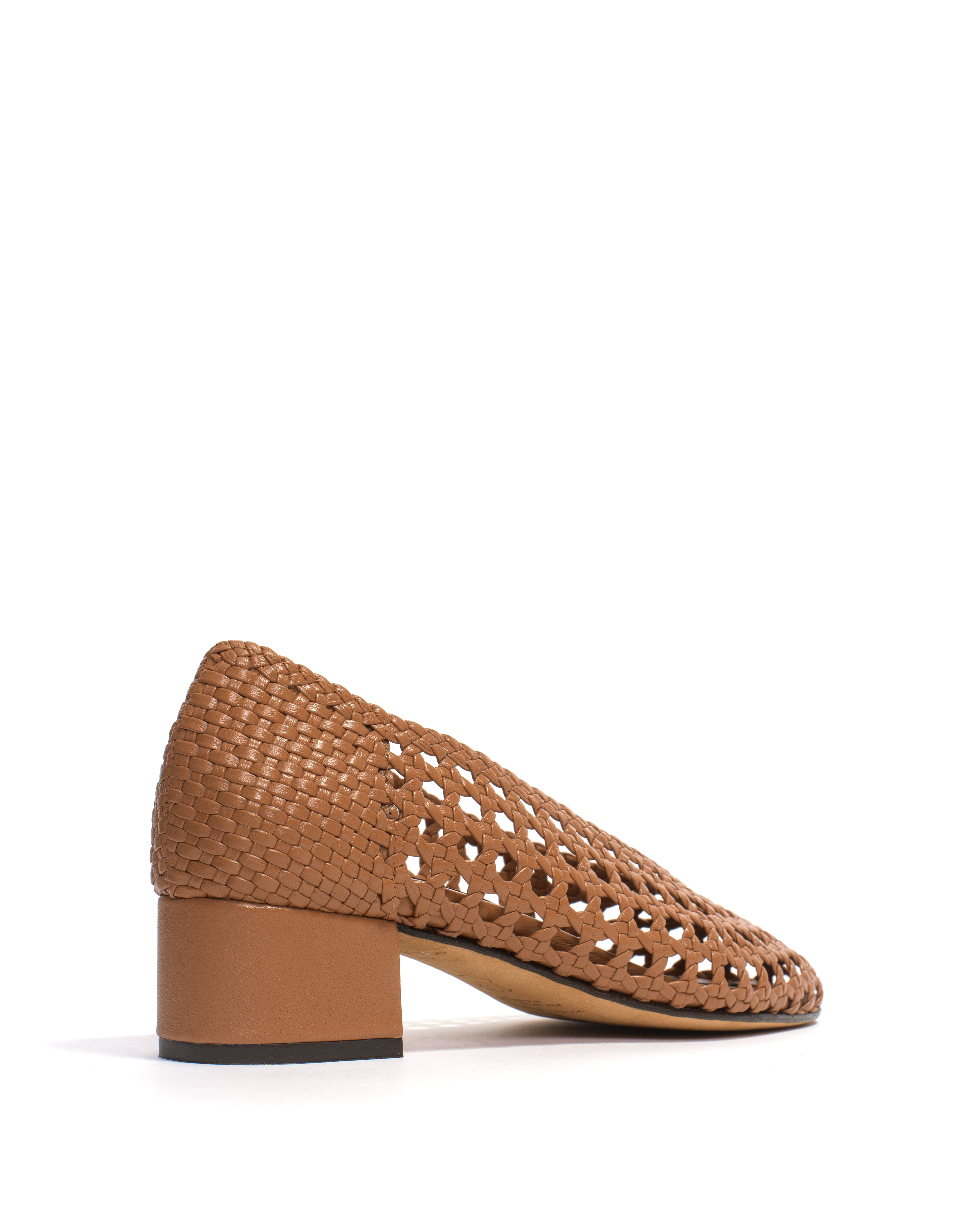 Sessi 40 Hand-braided leather Caramel