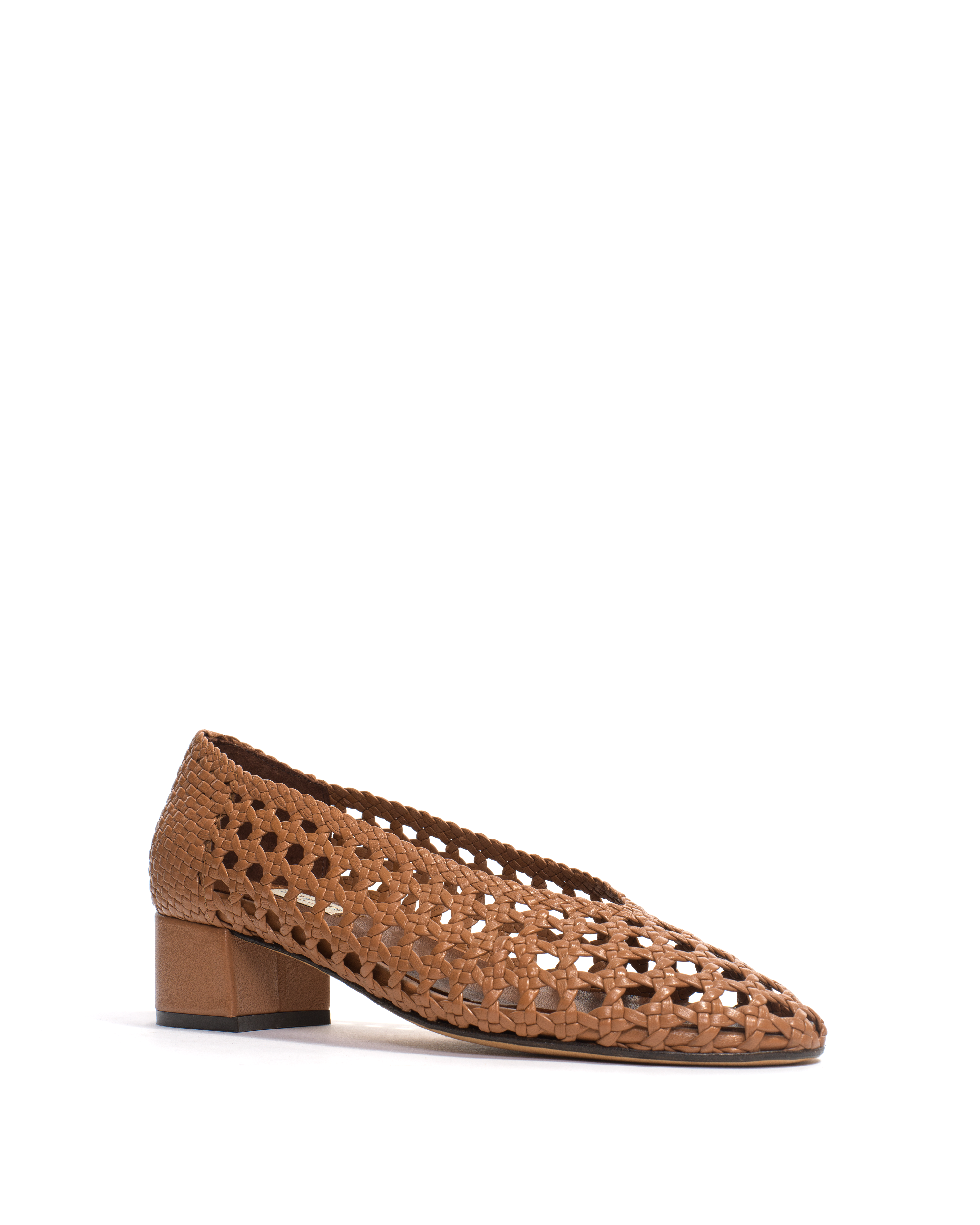 Sessi 40 Hand-braided leather Caramel