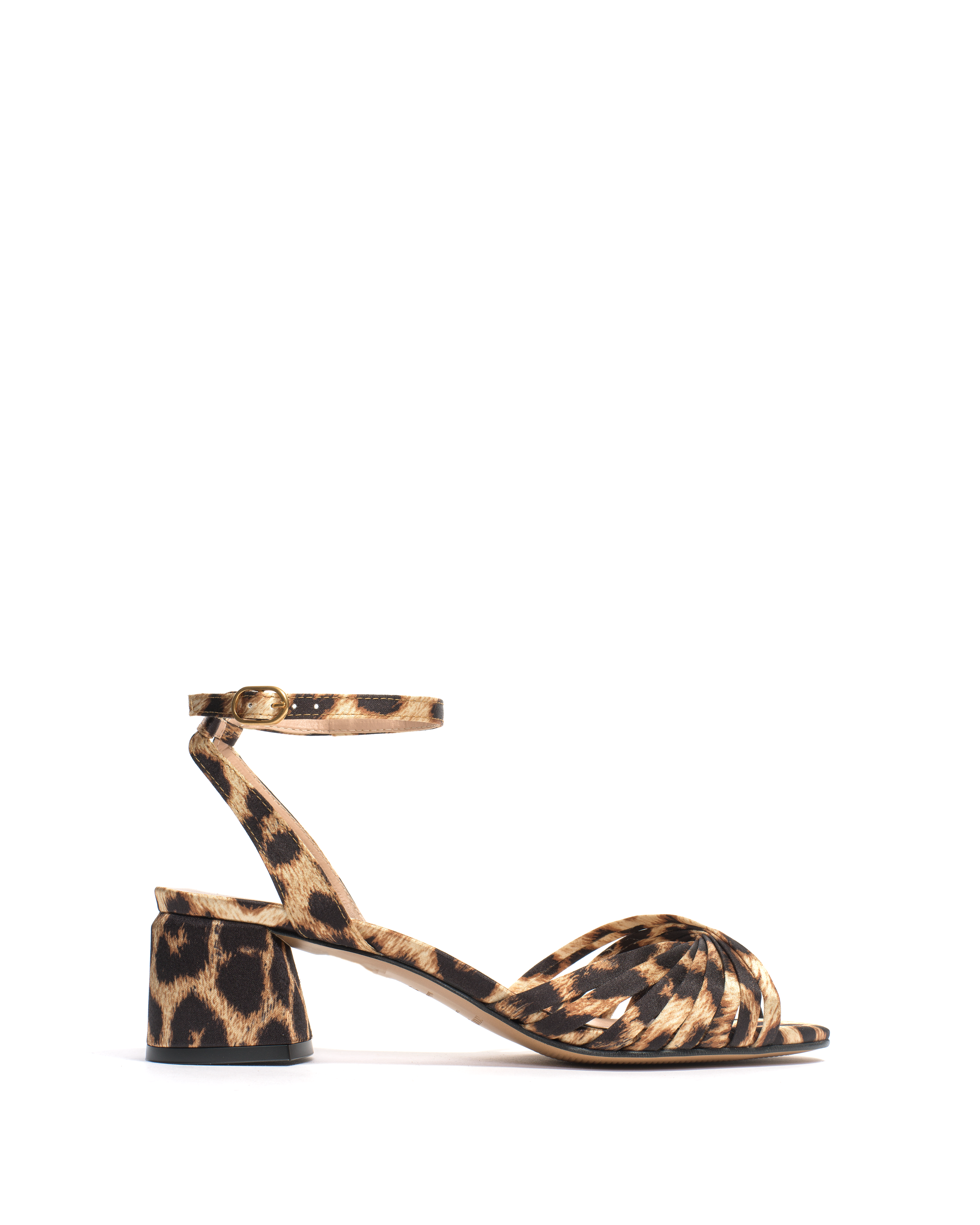 Margriet Satin print vegan Leopard