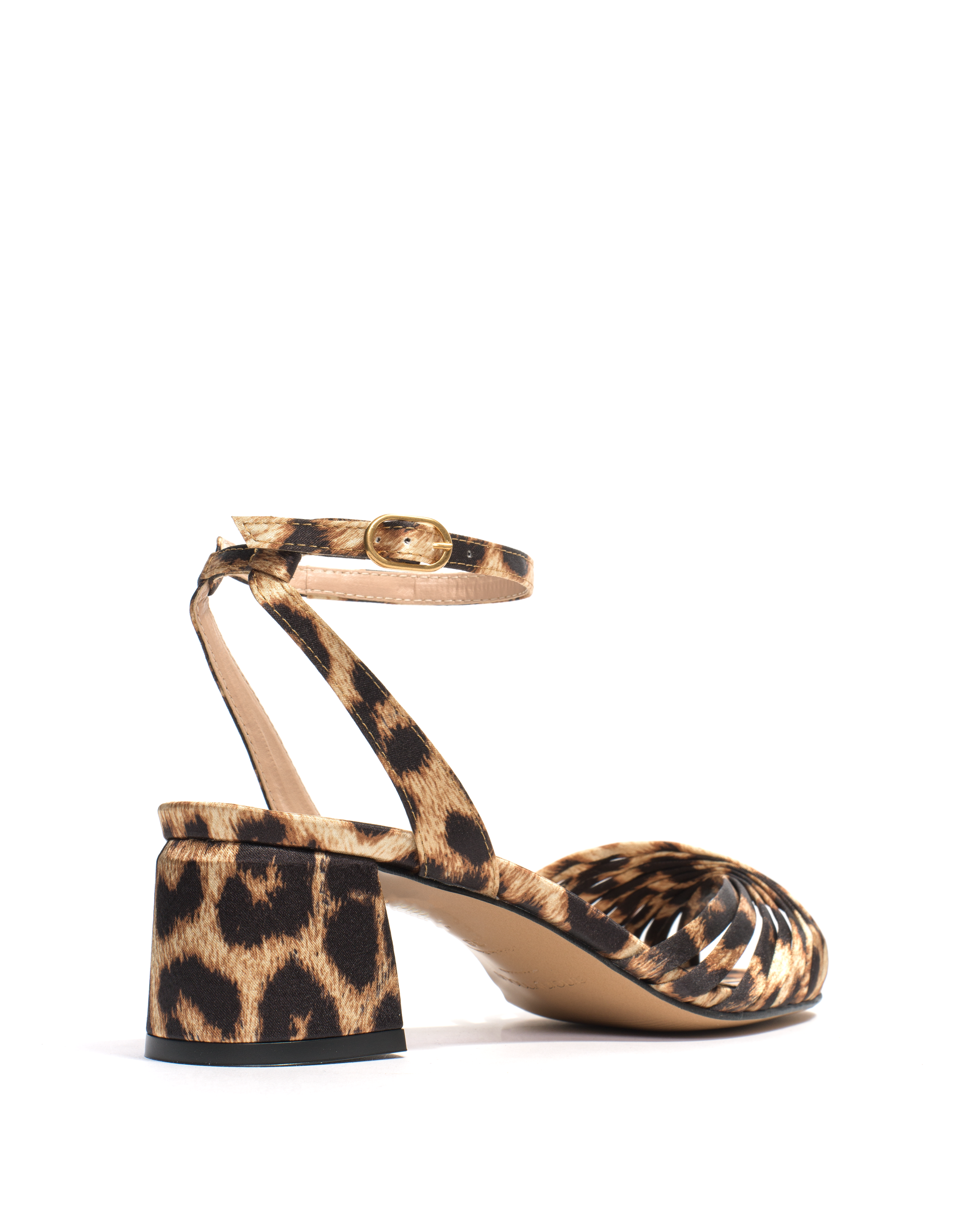 Margriet Satin print vegan Leopard