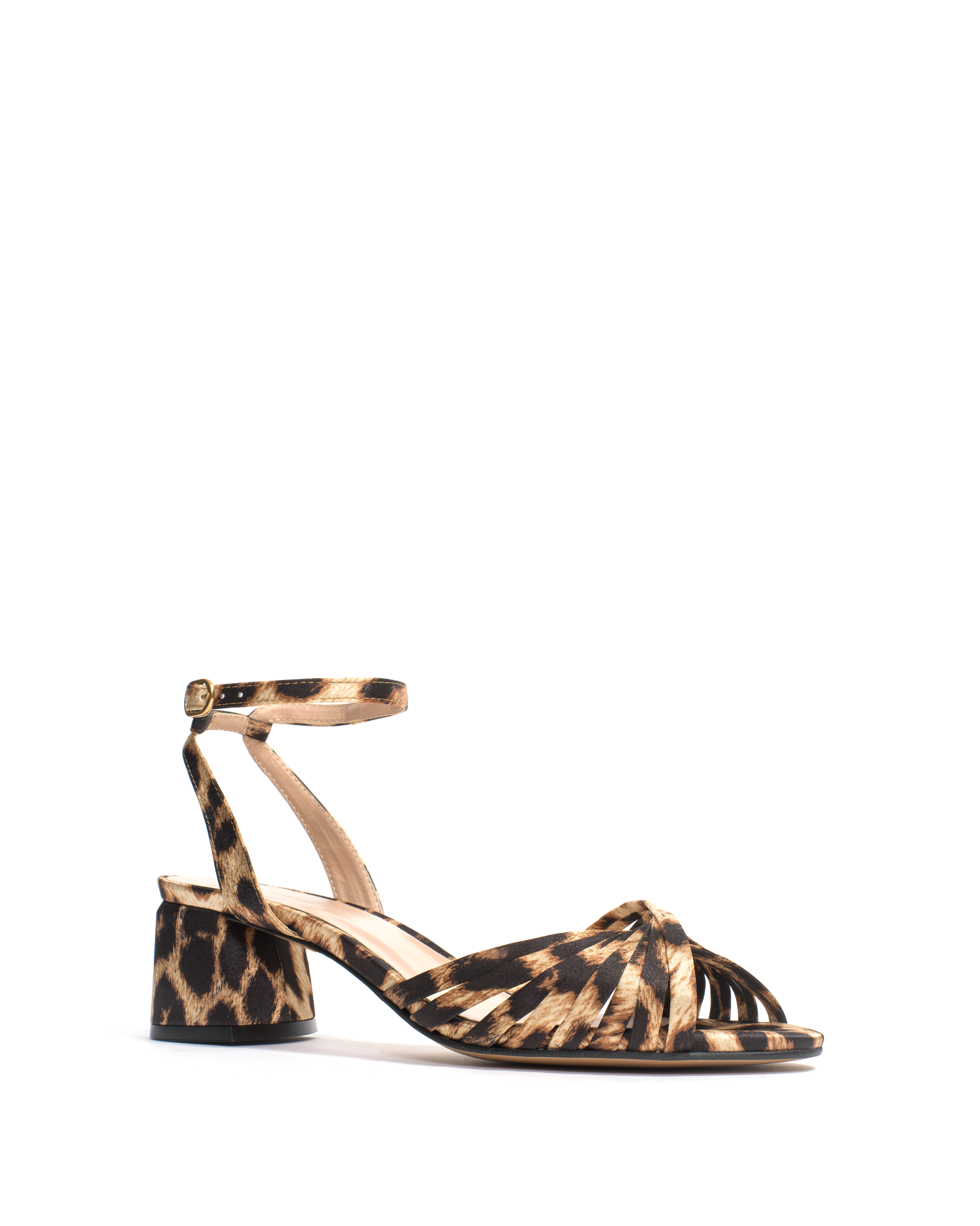Margriet Satin print vegan Leopard