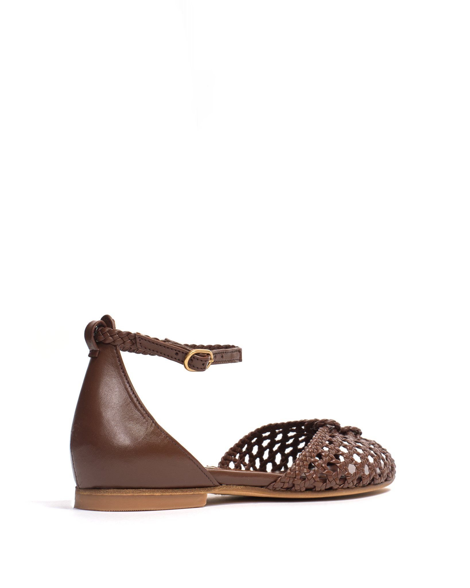 Lucy 10 Hand-braided leather Chocolate