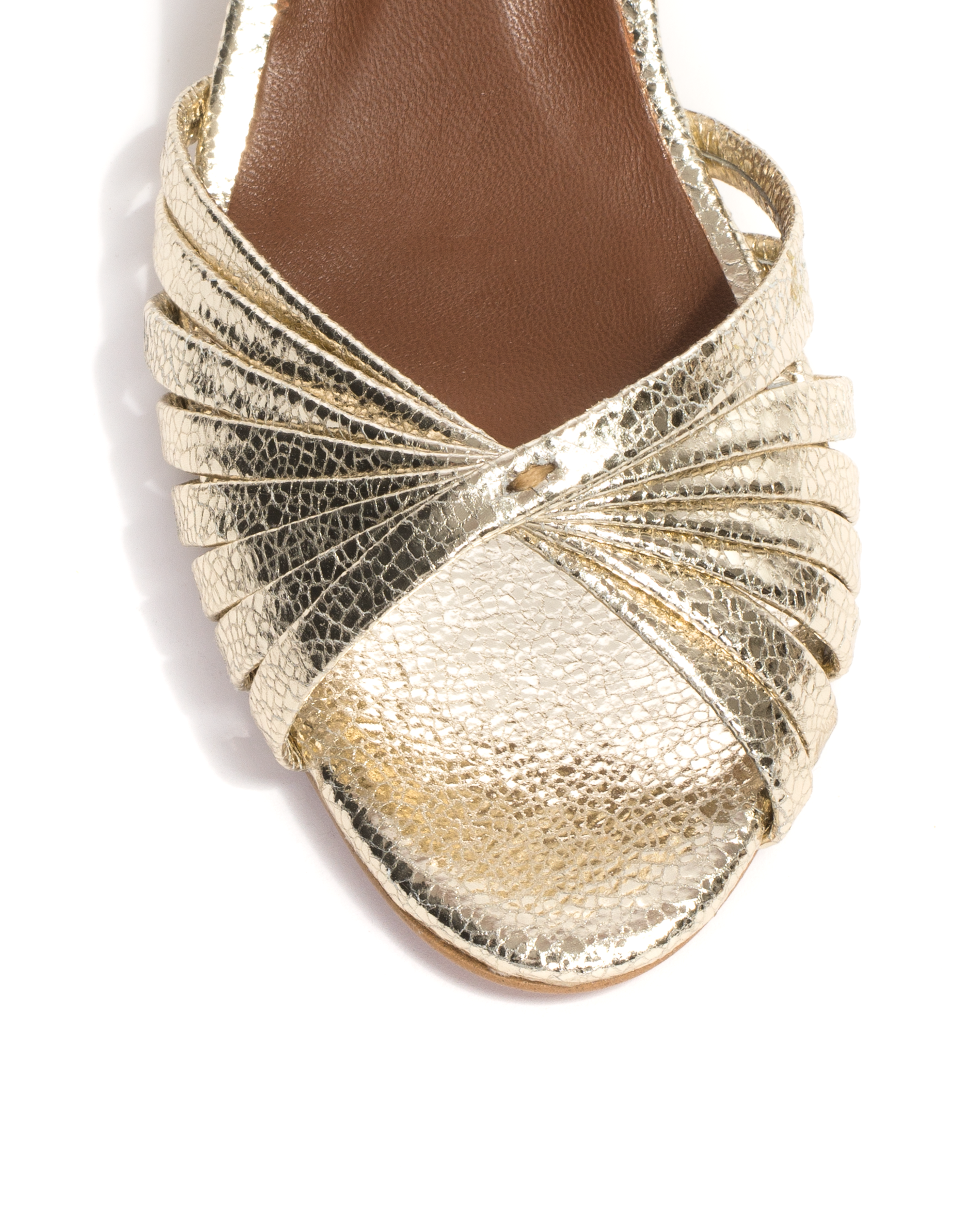 Margriet Crackled metallic goat Champagne