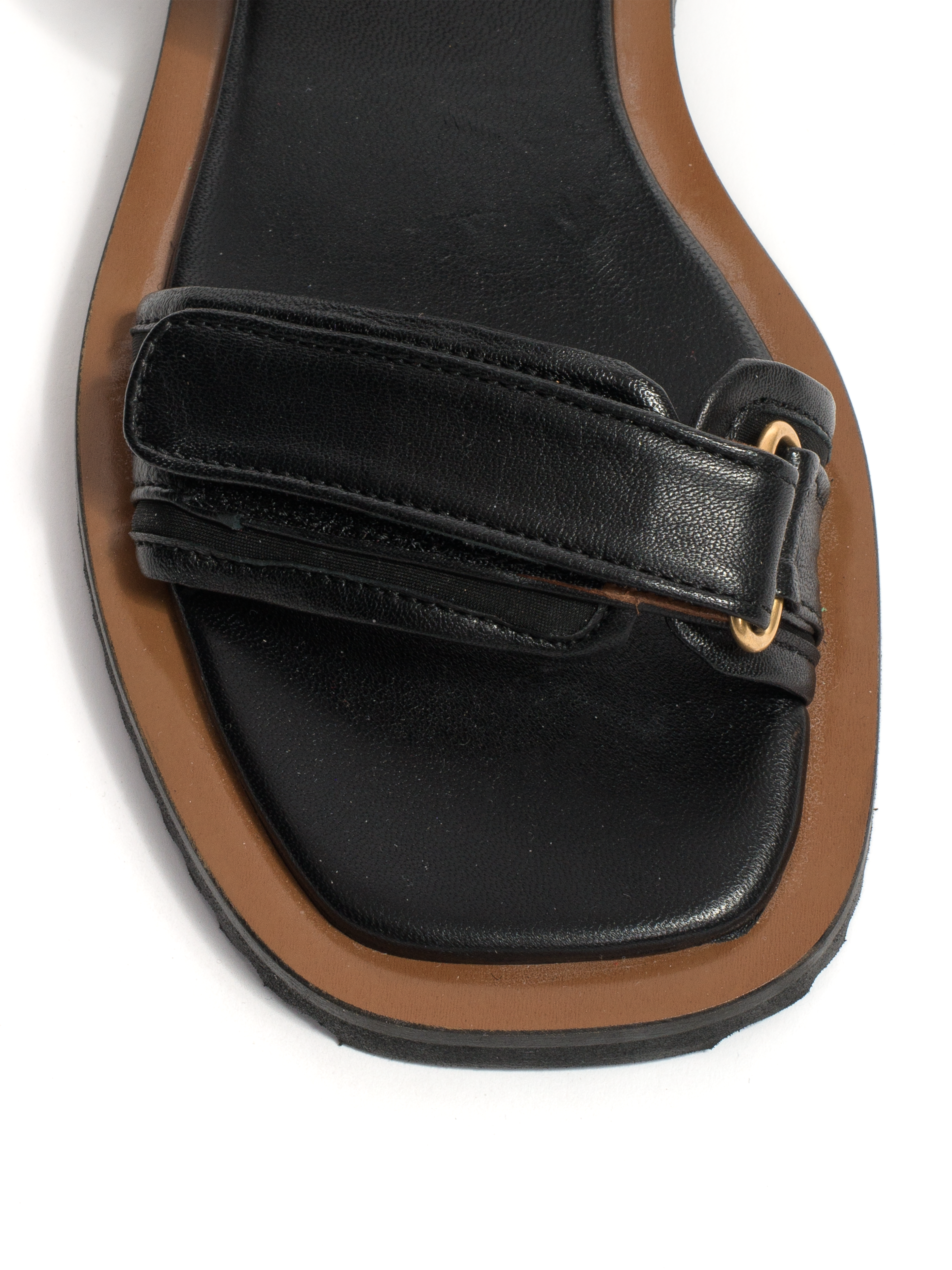 Shantell flats Shiny lamb Black