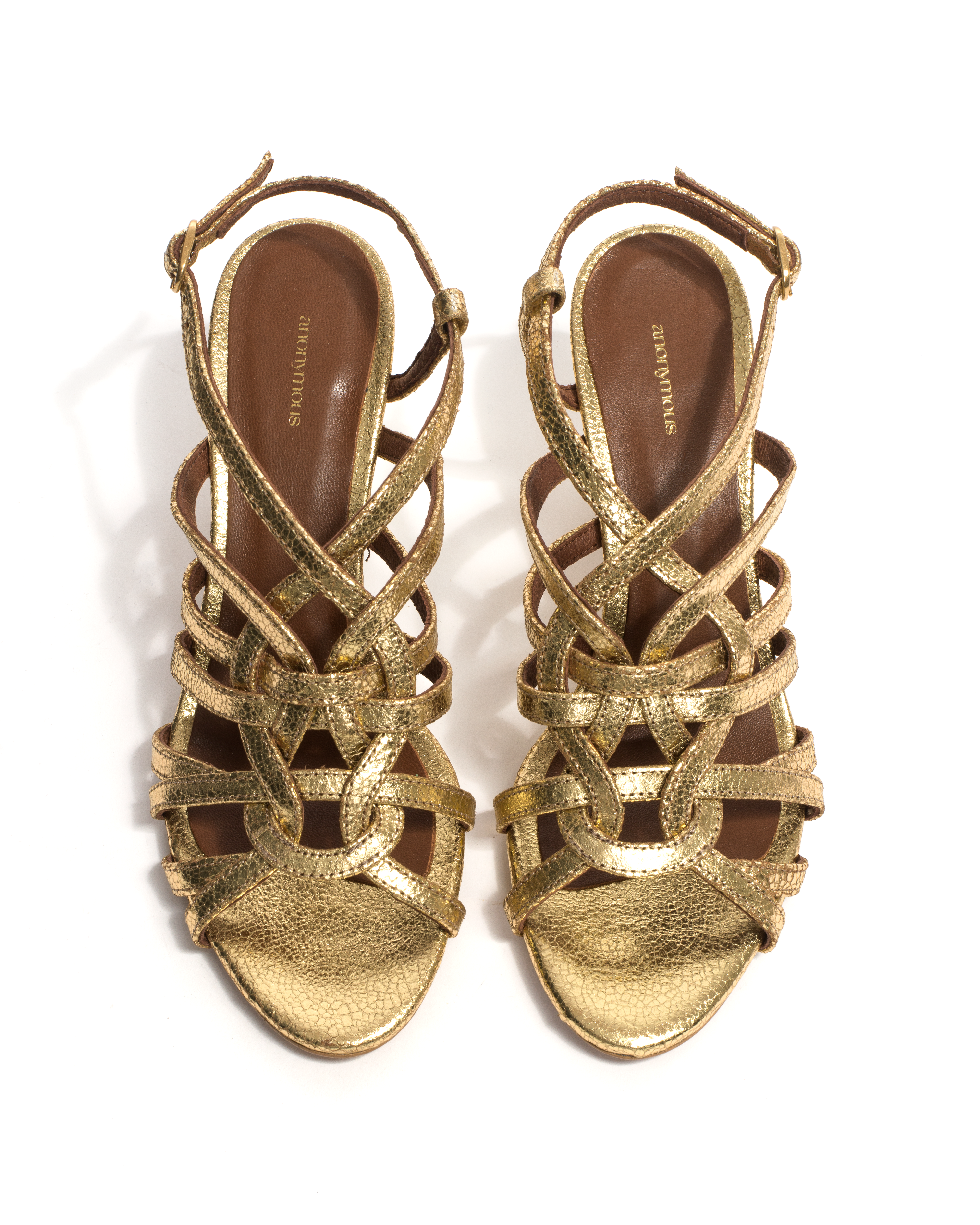 Vickey 75 Crackled metallic goat Gold