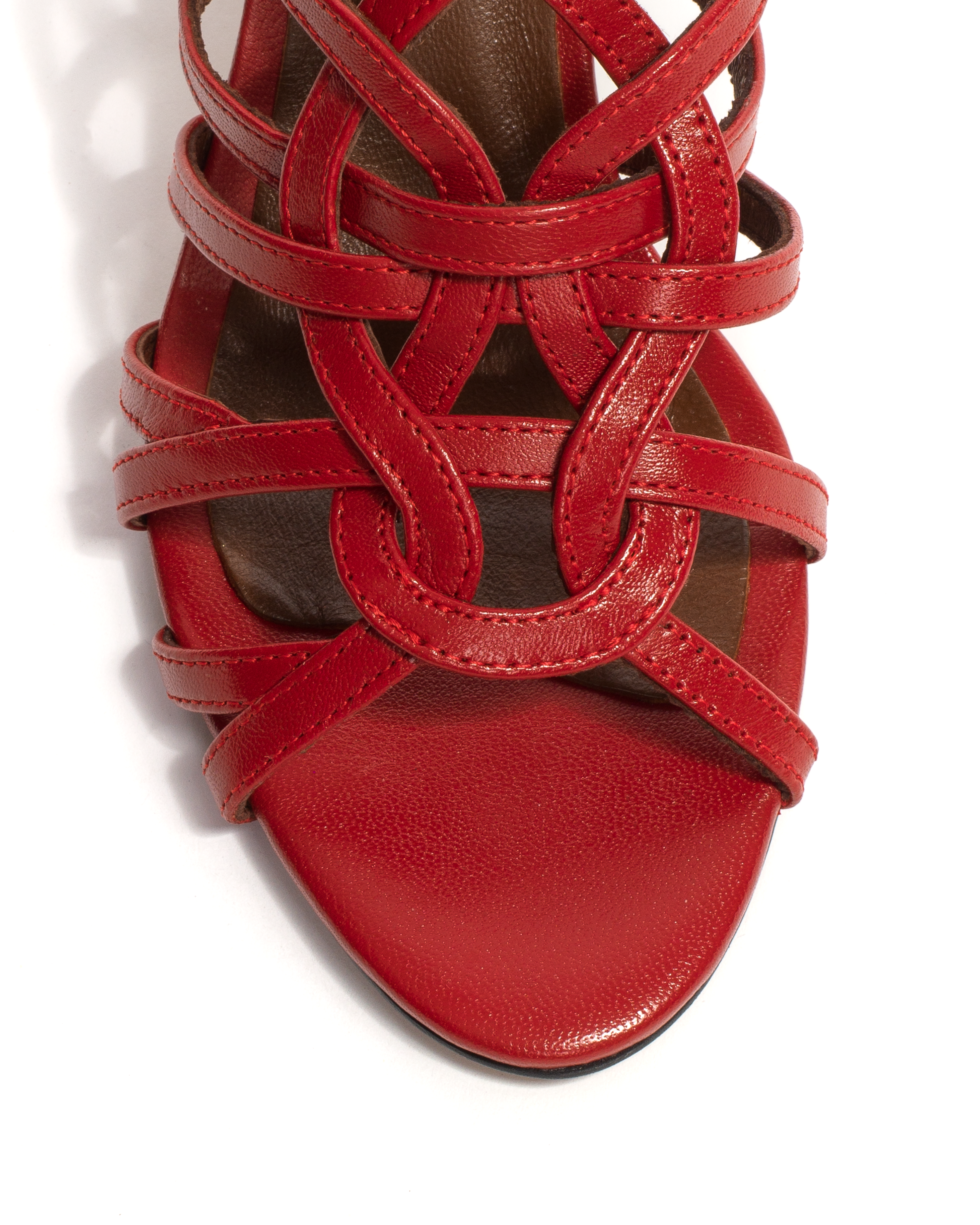Vickey 75 Shiny lamb Ruby red