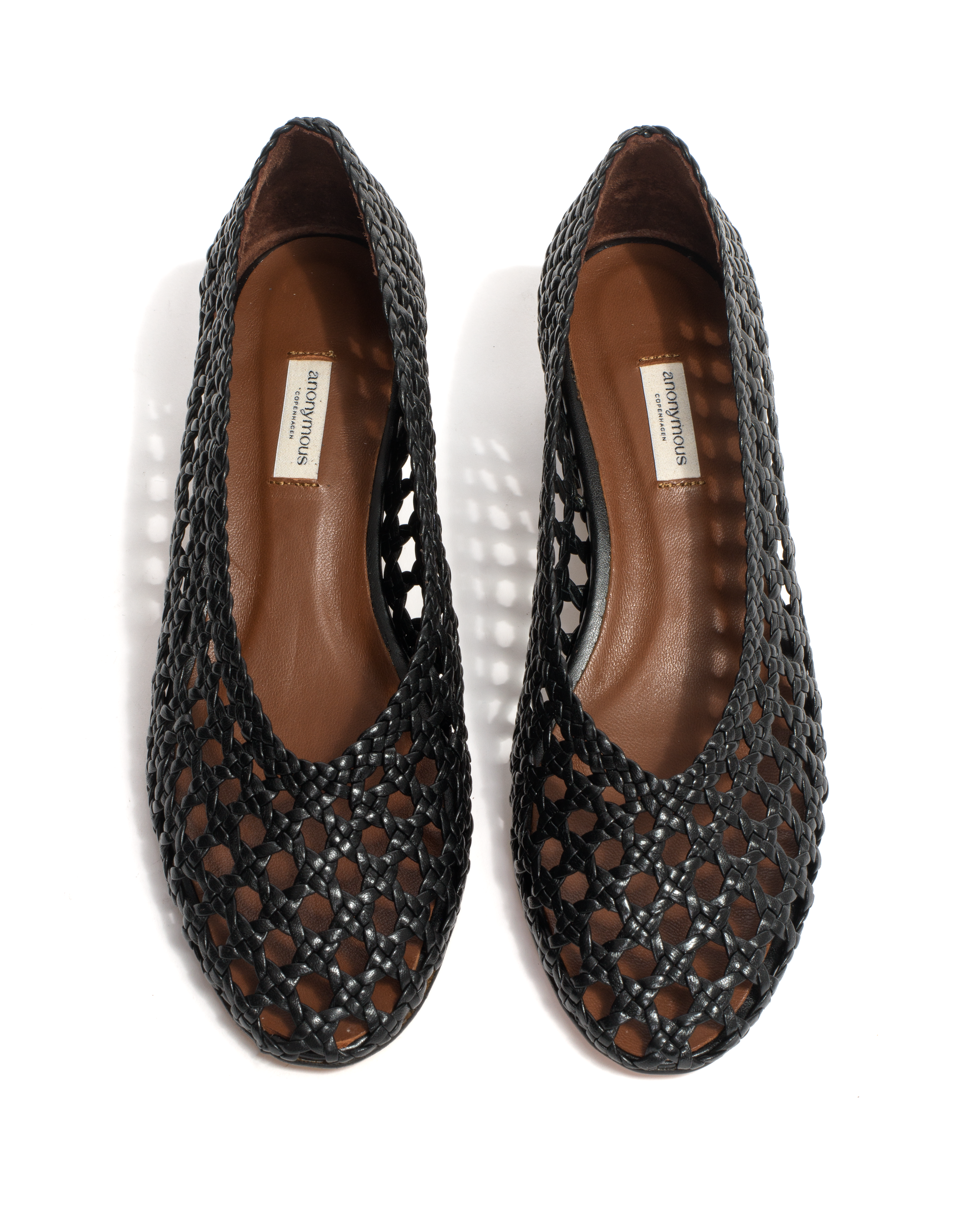 Sessi 40 Hand-braided leather Black