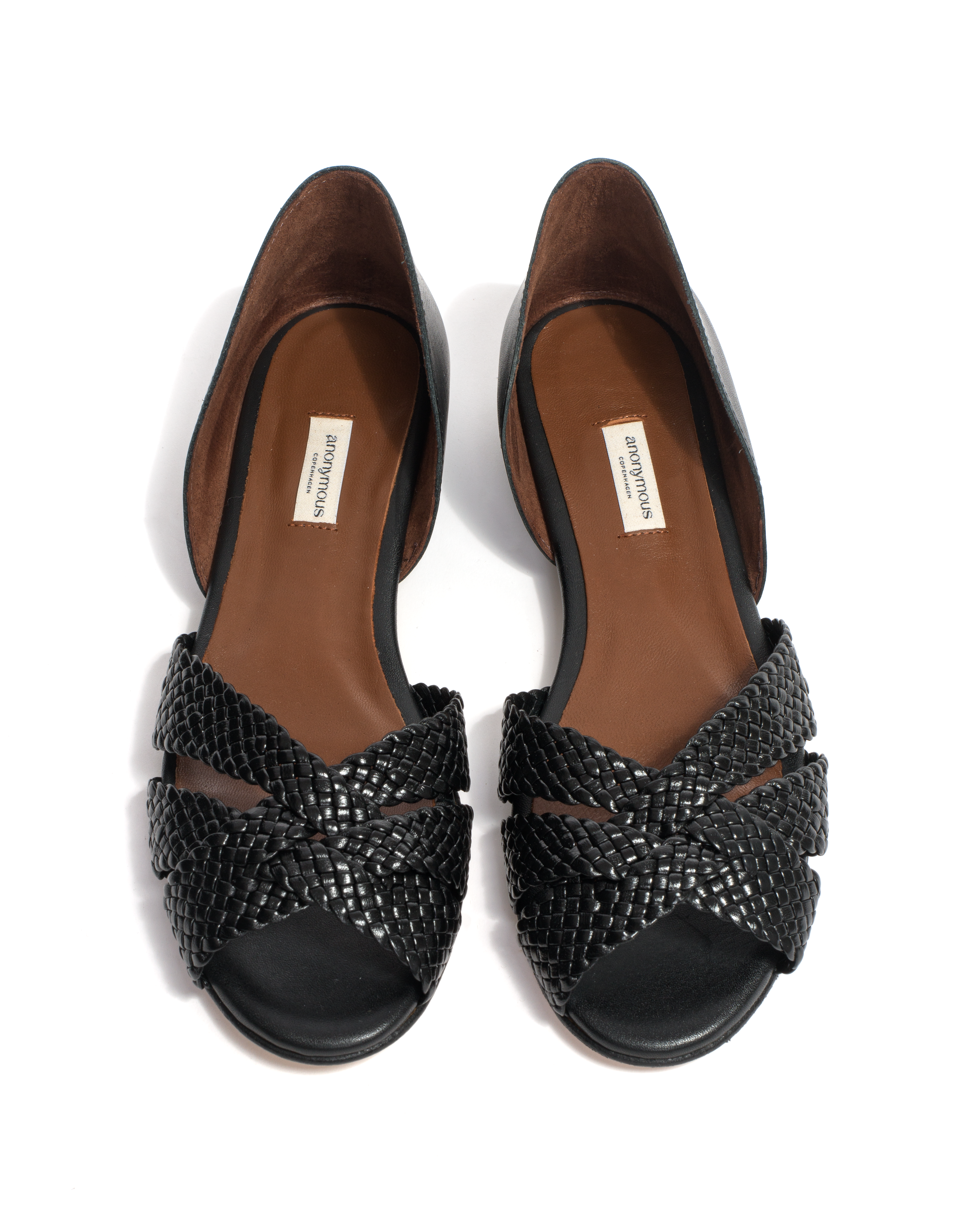 Sanni 20 hand-braided Hand-braided leather Black