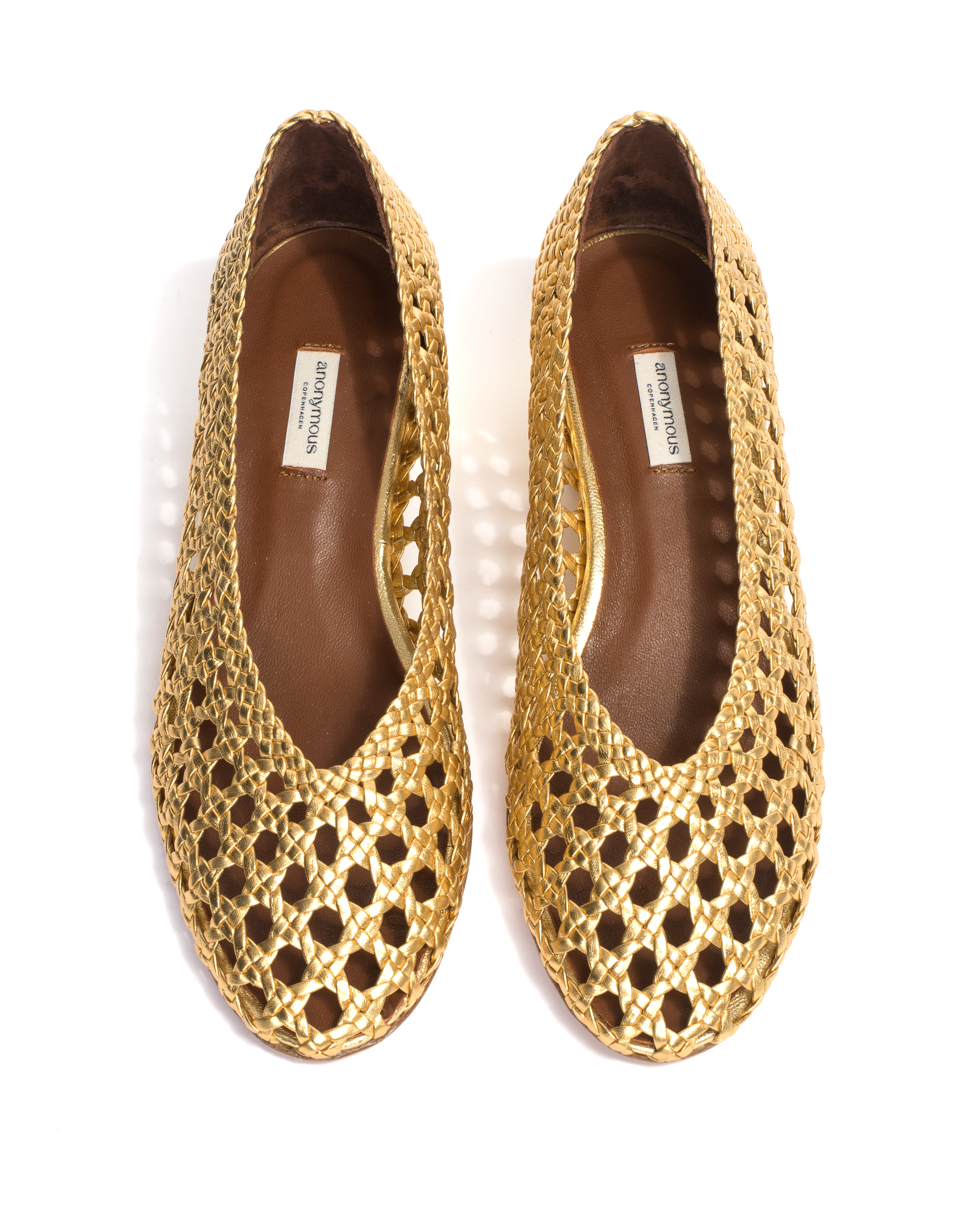 Sessi 40 Hand-braided leather Gold