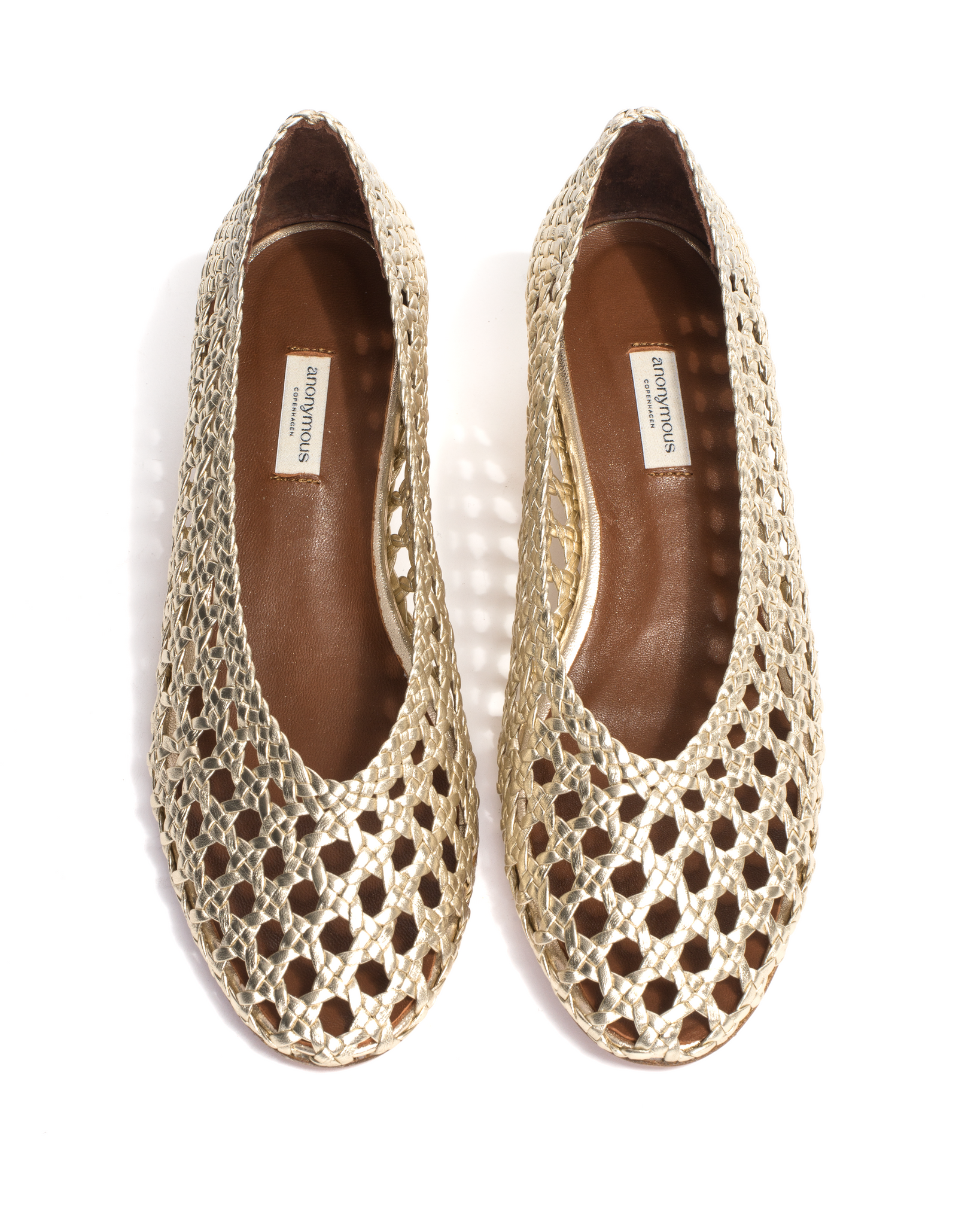 Sessi 40 Hand-braided leather Champagne