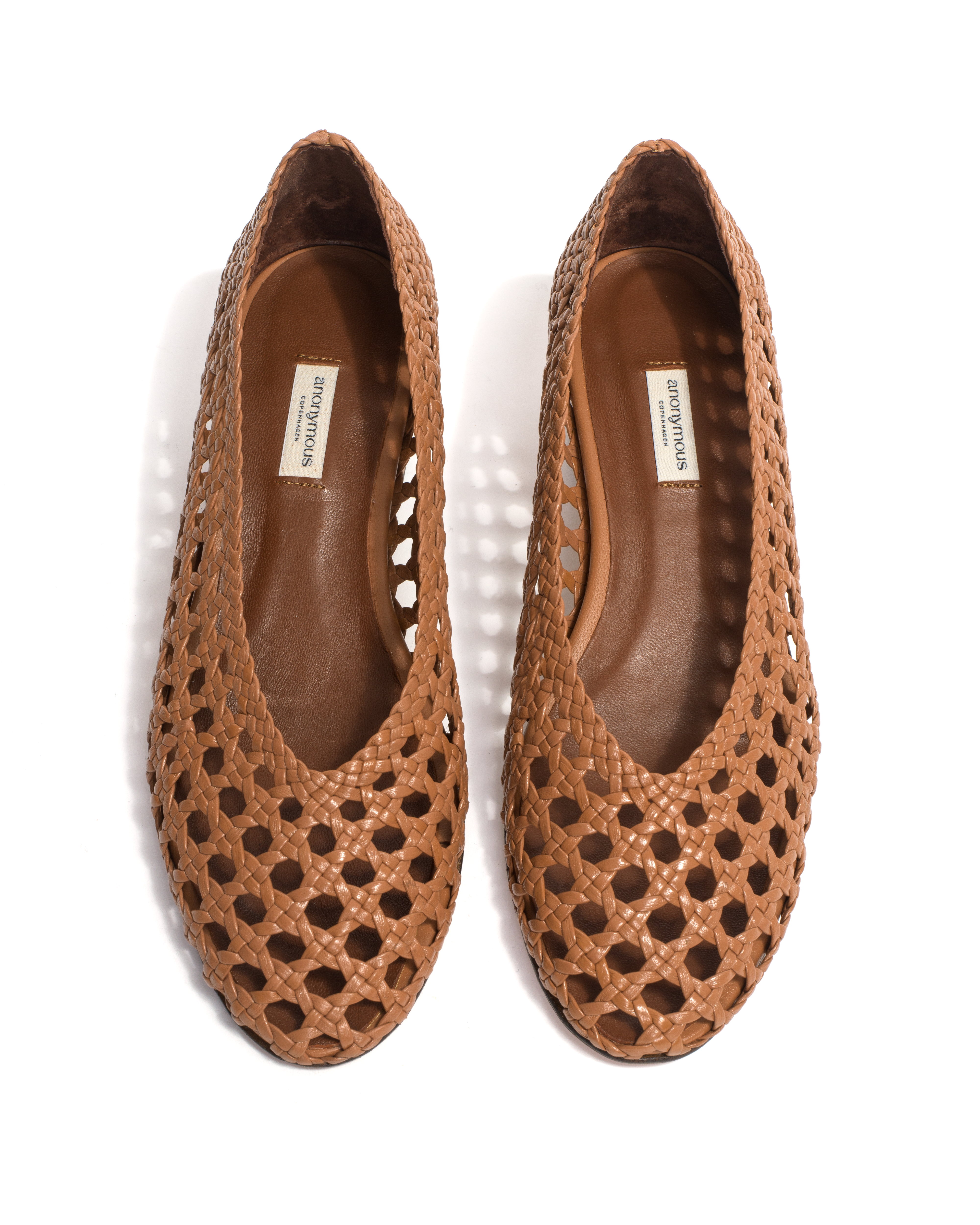 Sessi 40 Hand-braided leather Caramel