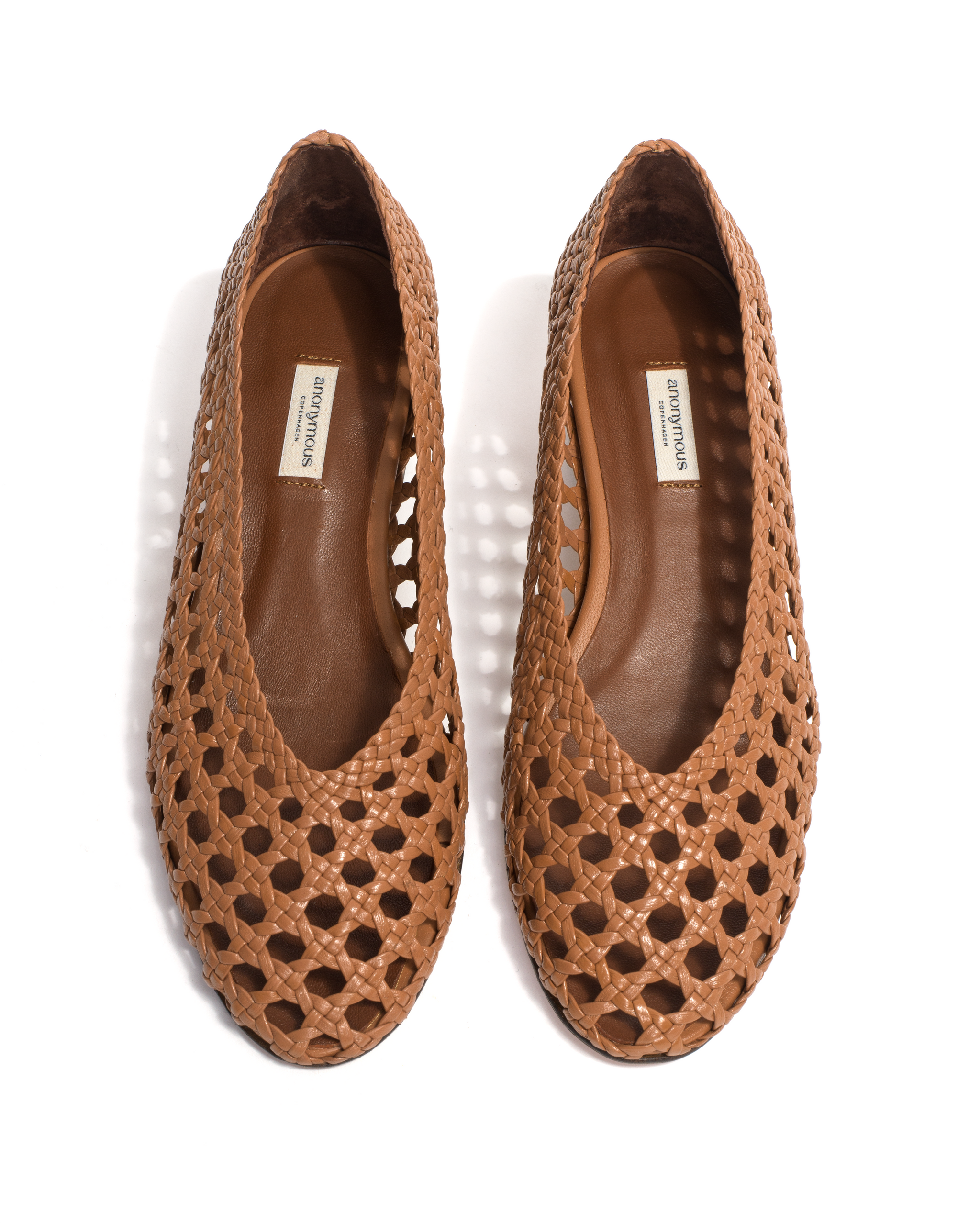 Sessi 40 Hand-braided leather Caramel - Anonymous Copenhagen