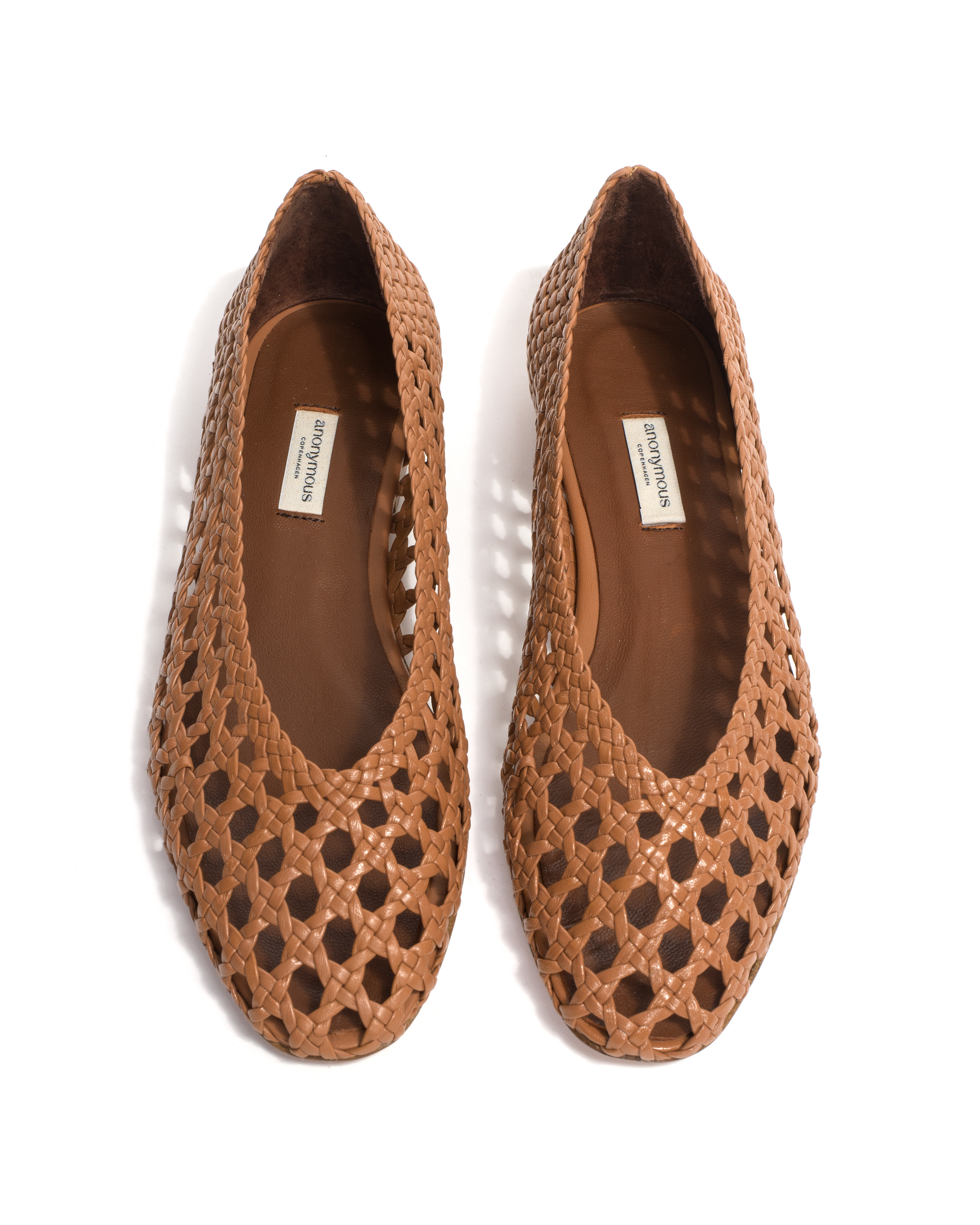 Sessi 10 Hand-braided leather Caramel - Anonymous Copenhagen