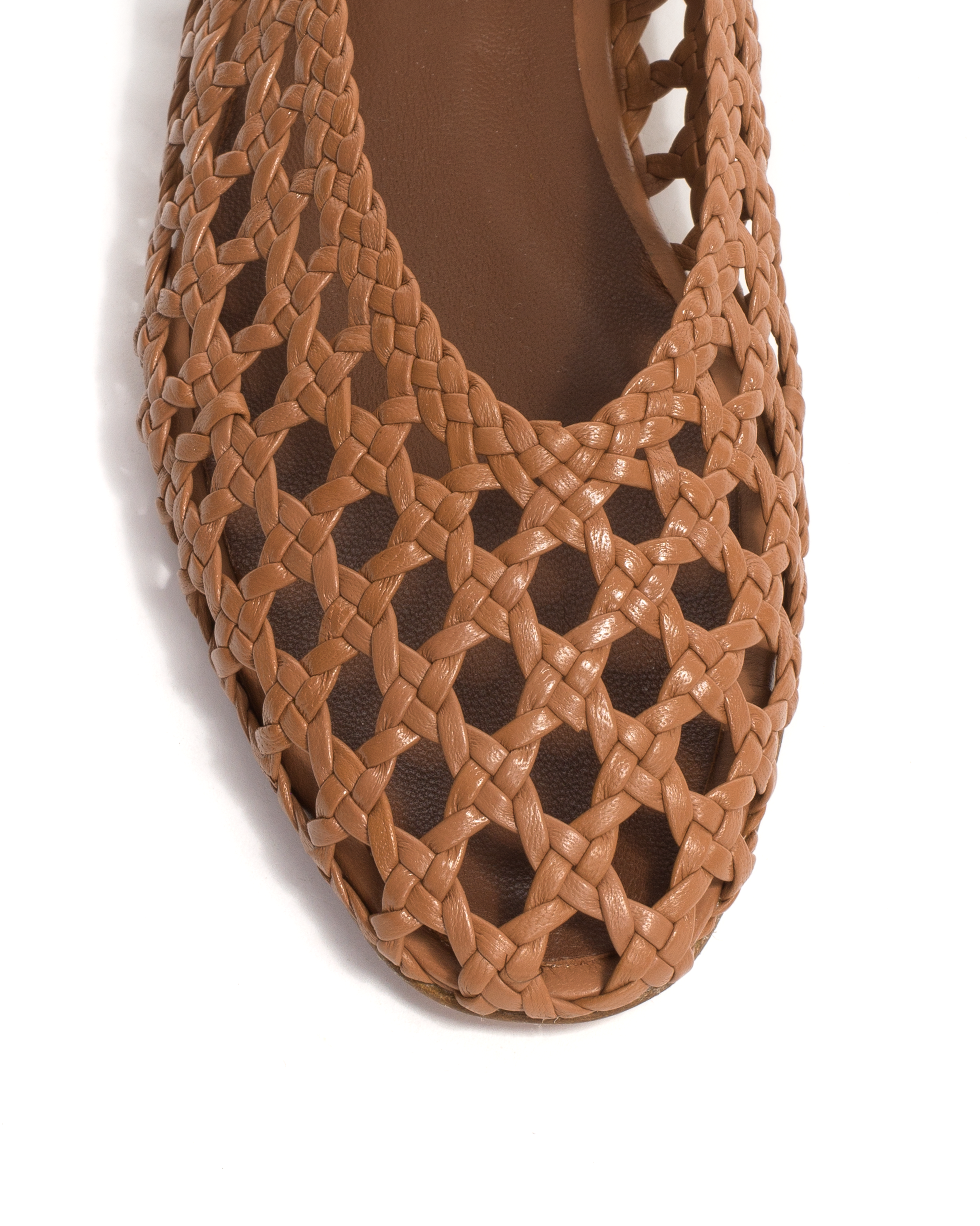 Sessi 10 hand-braided Hand-braided leather Caramel