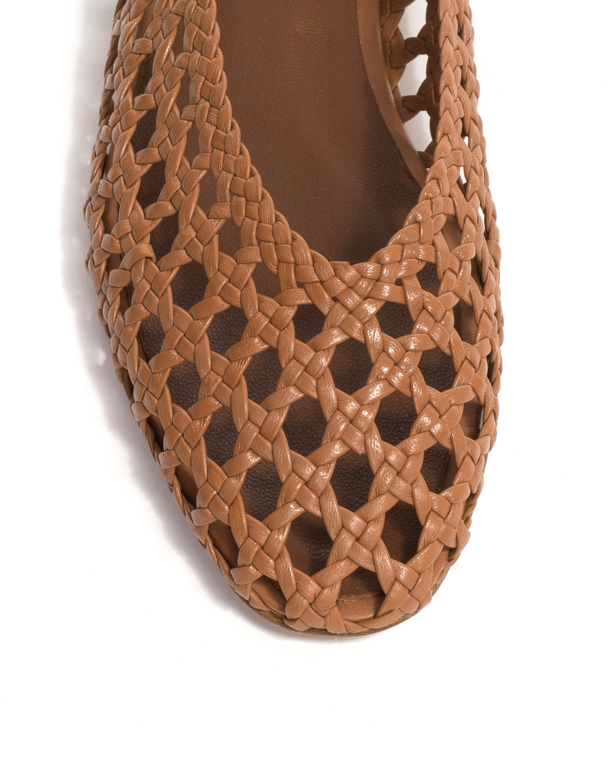 Sessi 10 hand-braided Hand-braided leather Caramel