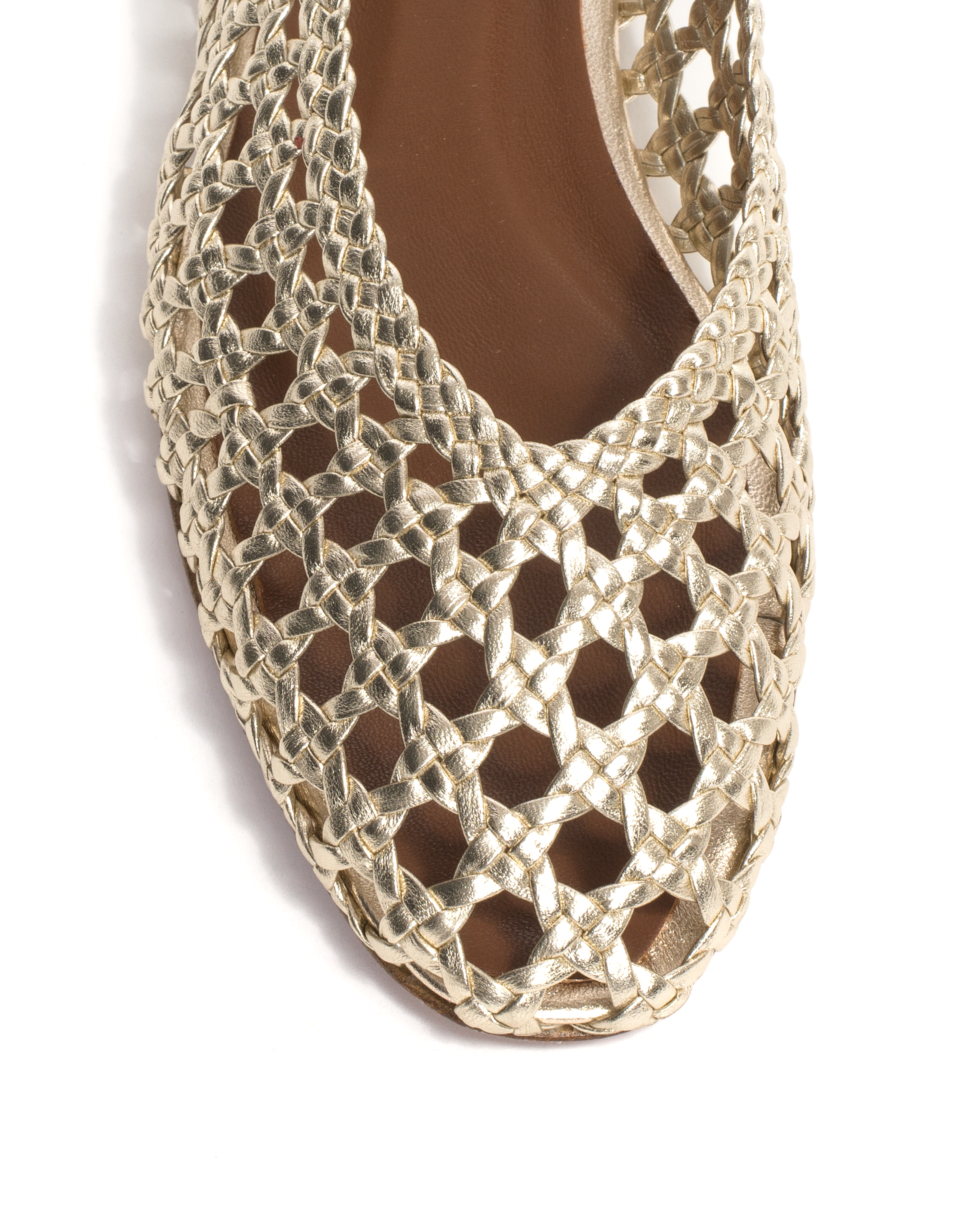Sessi 10 Hand-braided leather Champagne