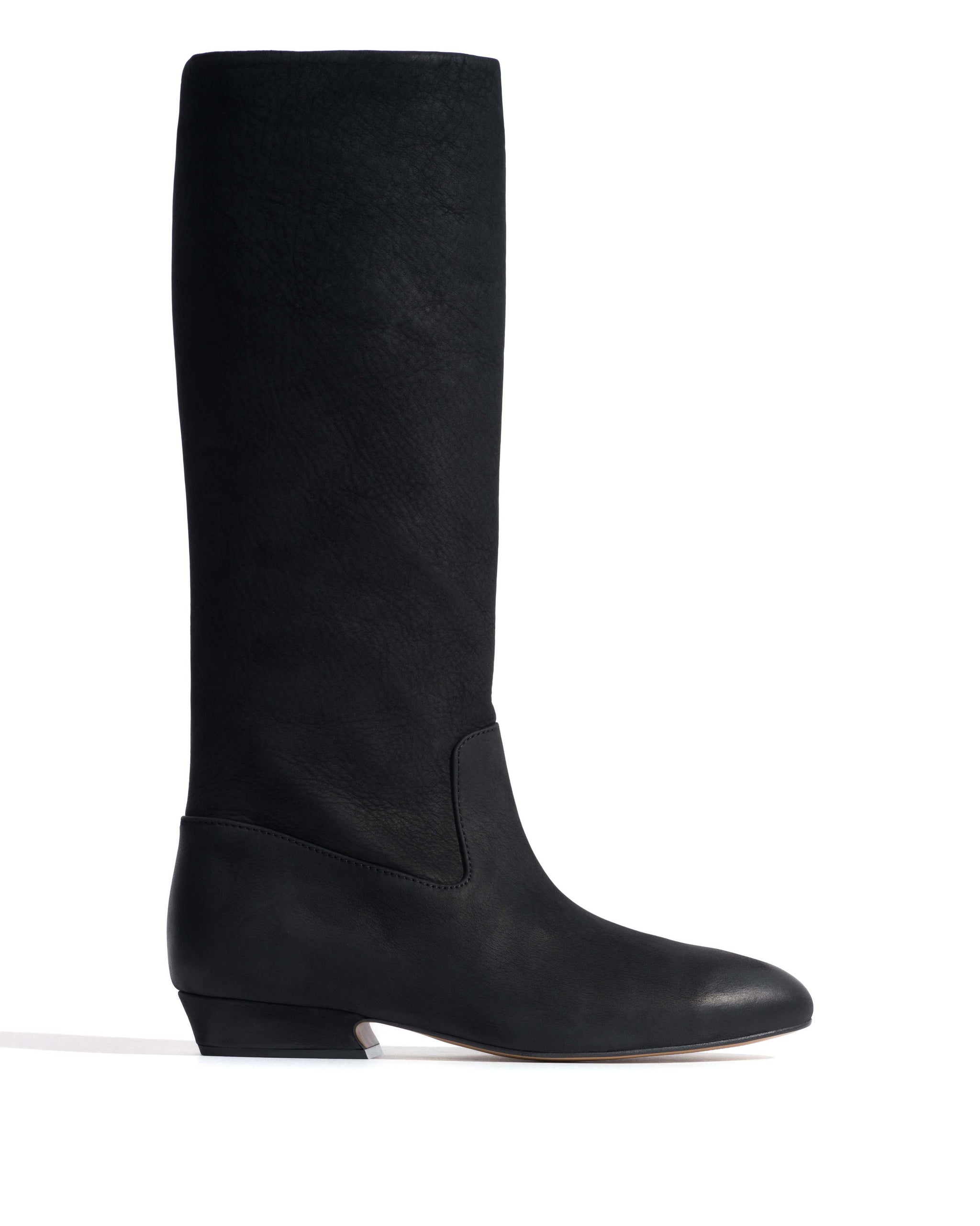 Trina 25 Soft nubuck calf Black