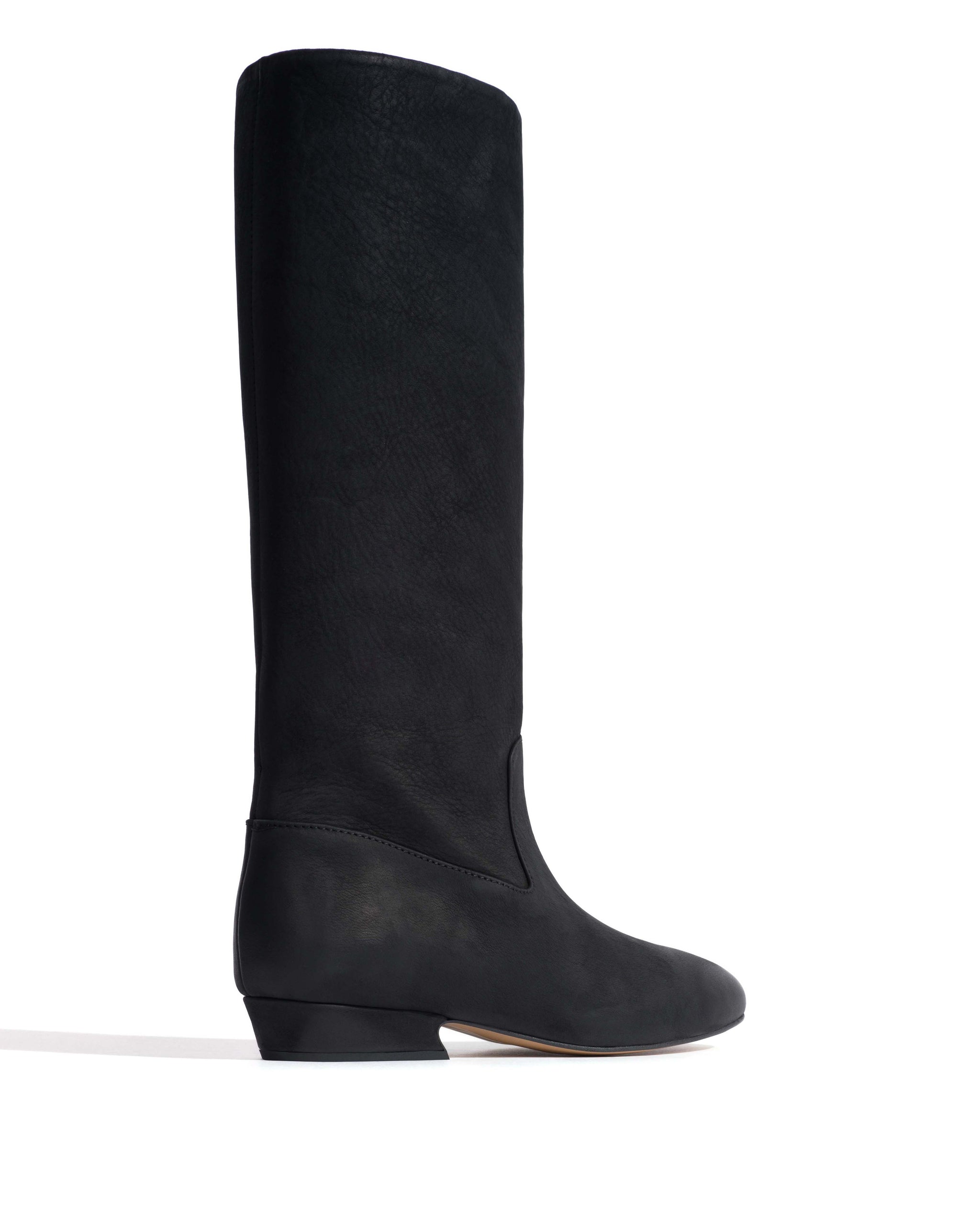 Trina 25 Soft nubuck calf Black