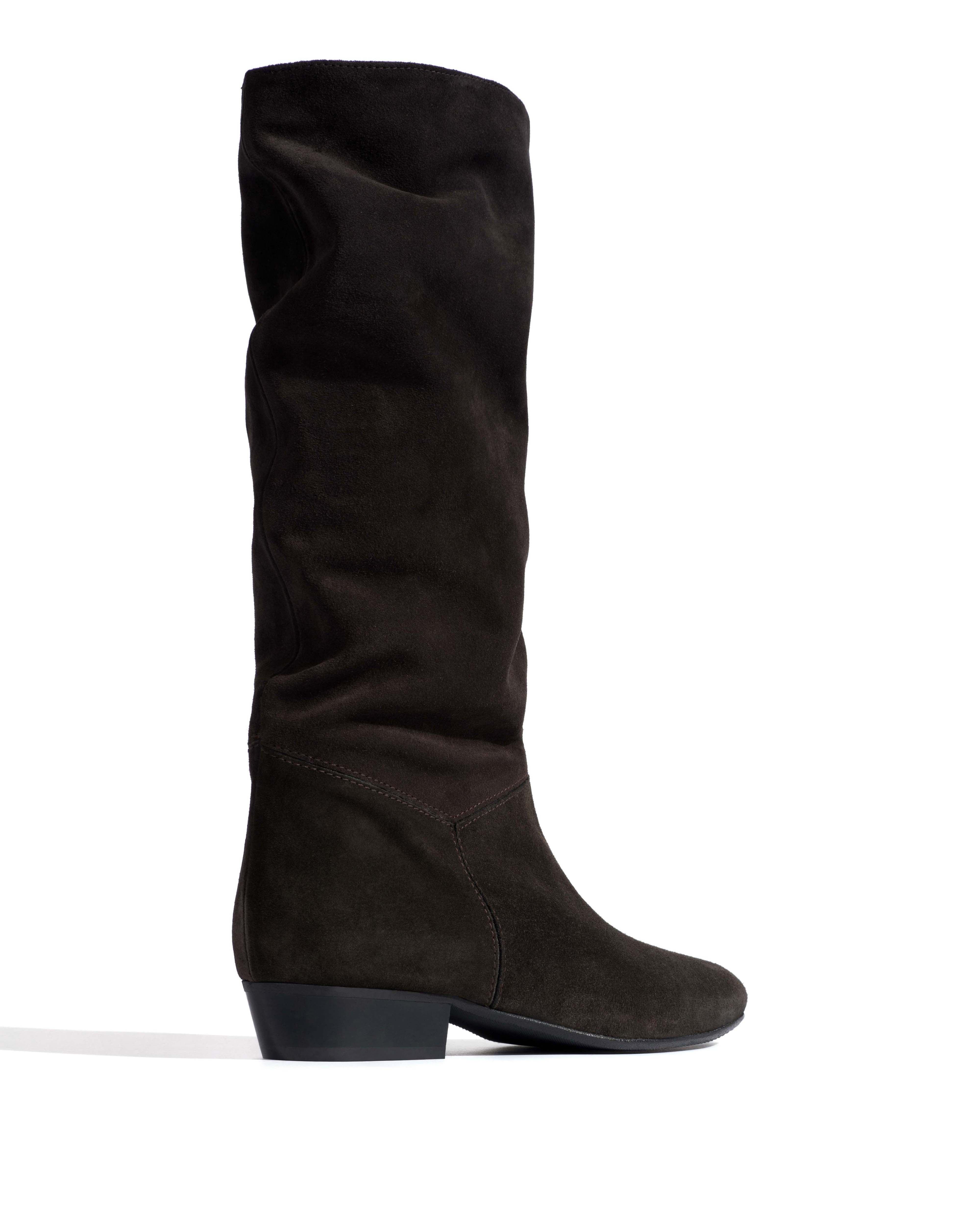 Jasmina 20 Calf suede & sleek leather Espresso brown & black