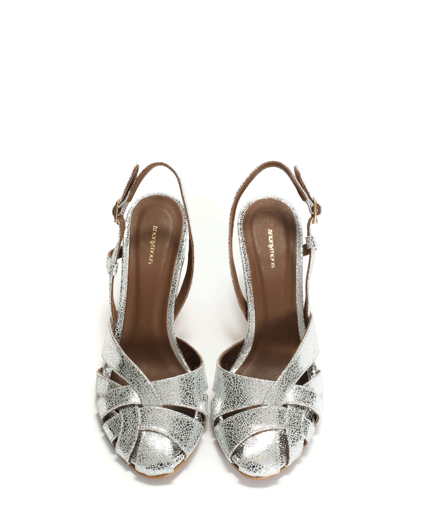 Banie 75 Crackled metallic goat Silver - Anonymous Copenhagen