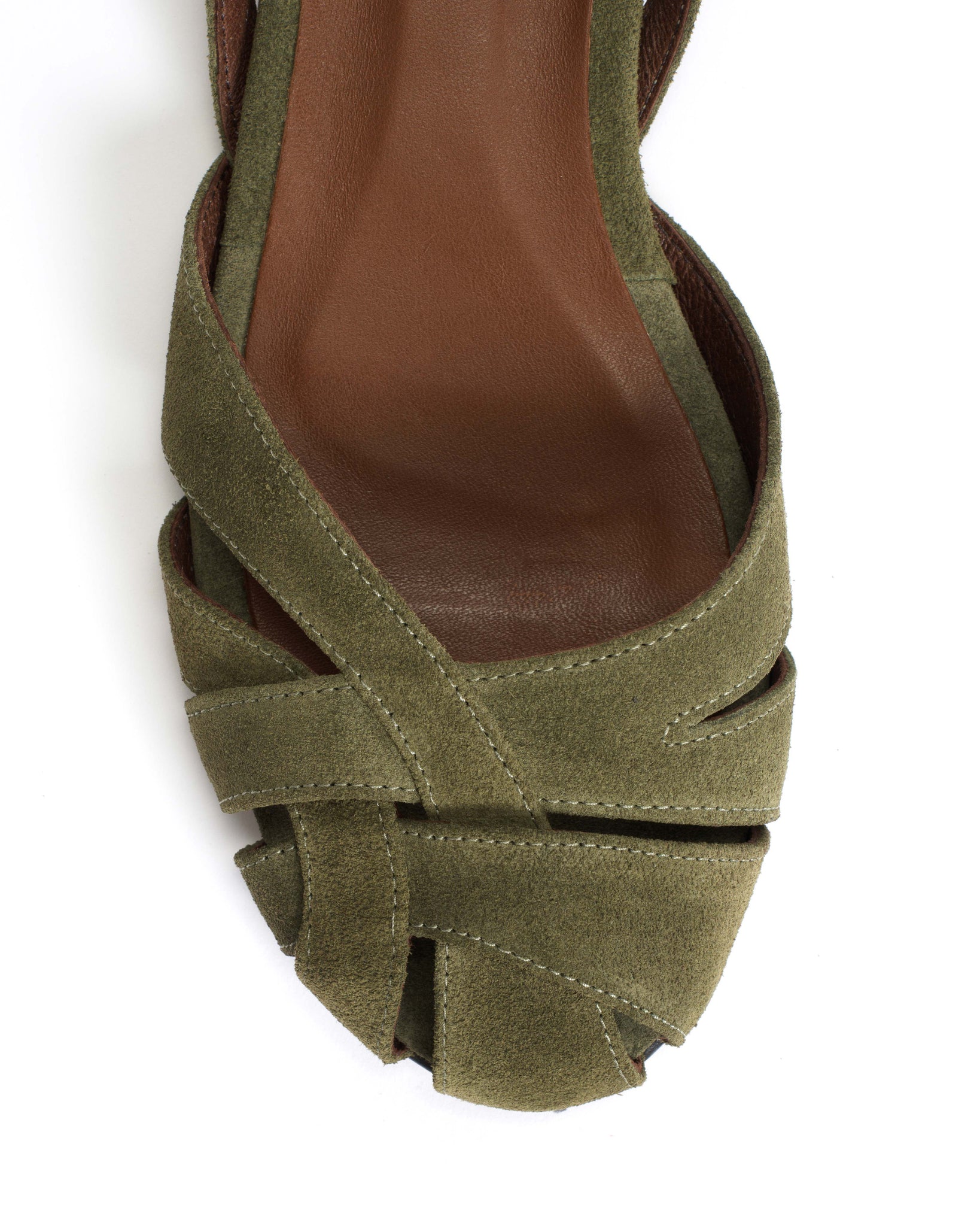 Banie 20 Calf suede Olive green