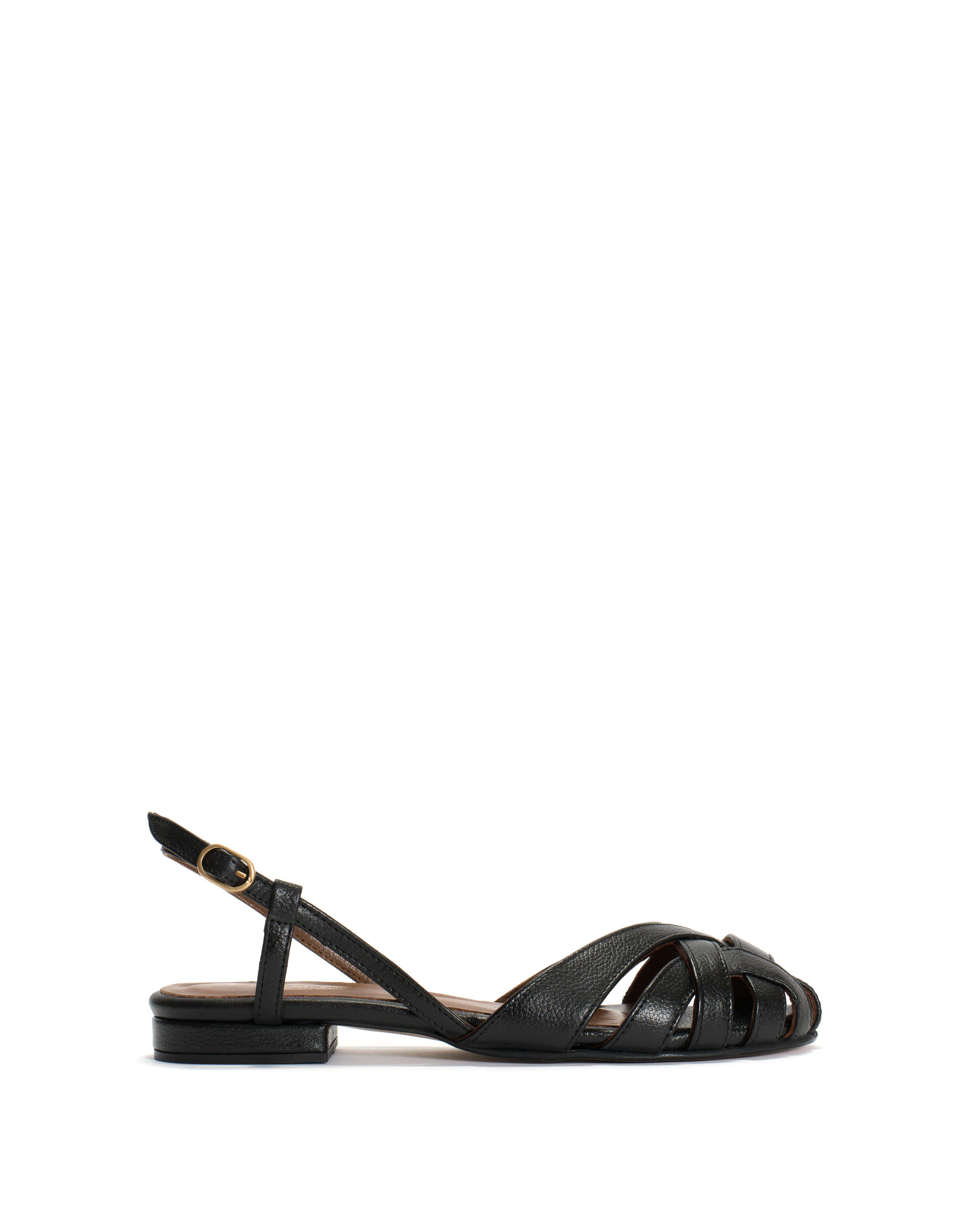 Banie 20 Pebbled soft calf Black