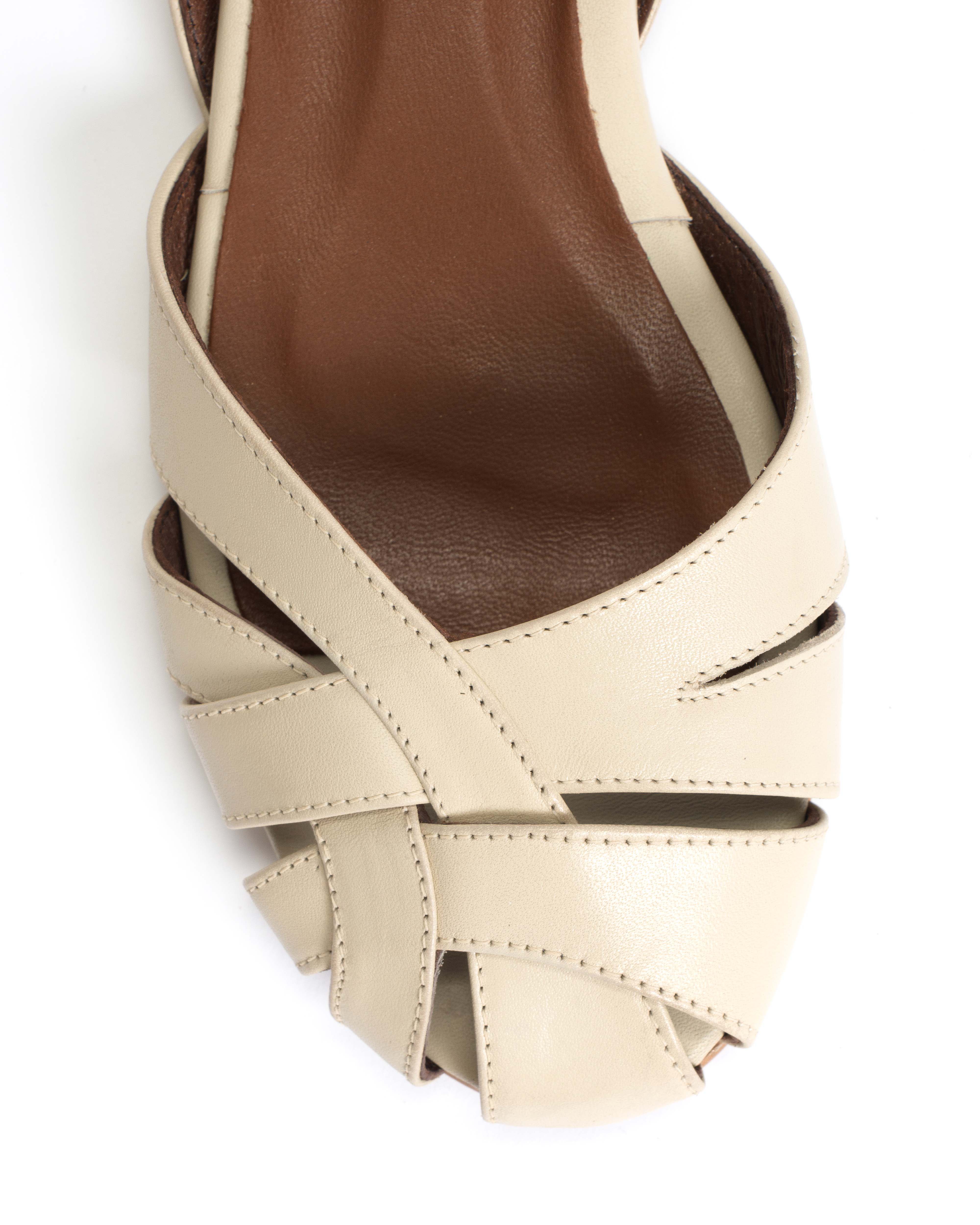 Banie 20 Soft calf White sand