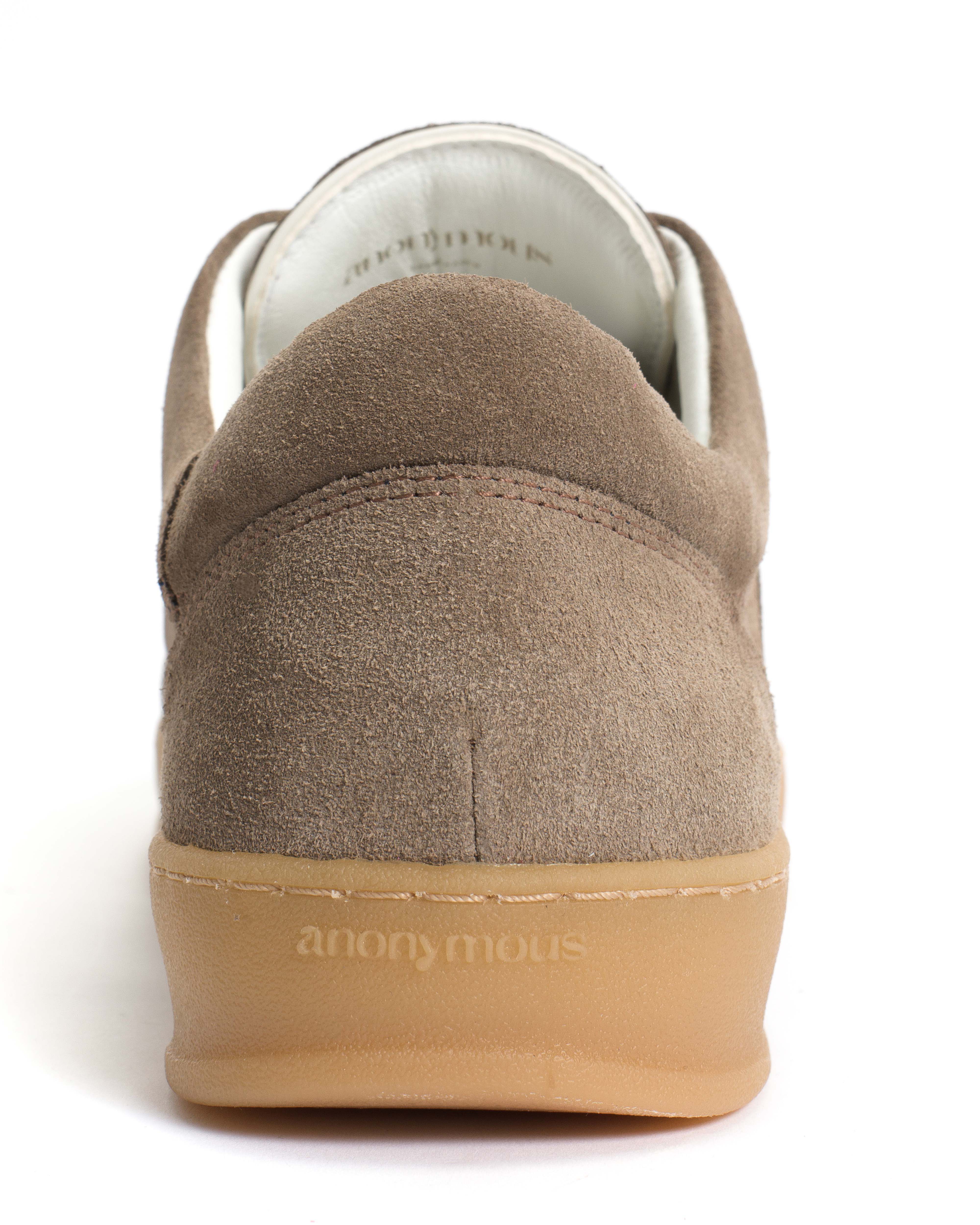 Blaire Calf suede & polished soft calf Mushroom & sand white