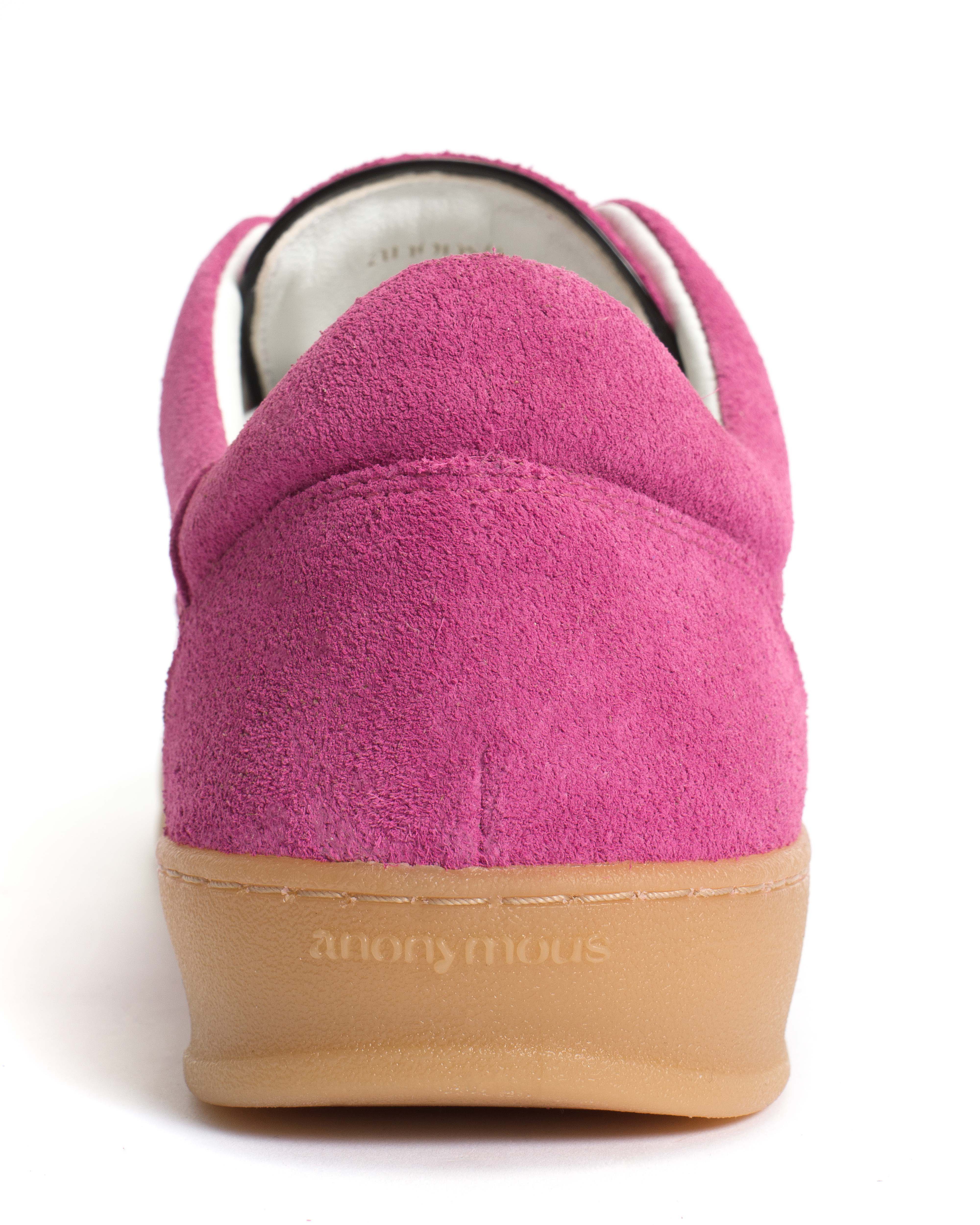 Blaire Calf suede & polished soft calf Raspberry sorbet & black