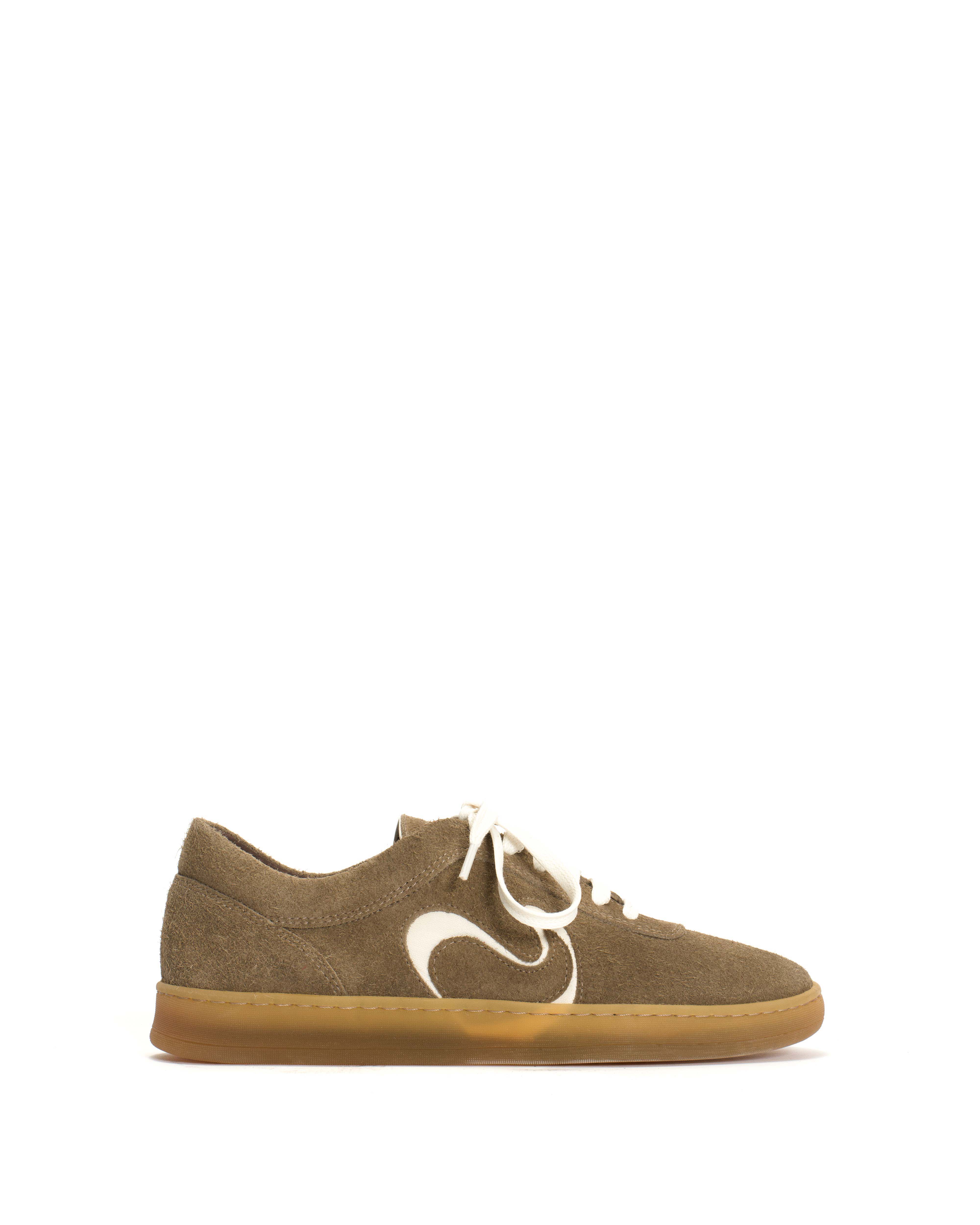 Blaire hevea Plushed calf suede Mushroom