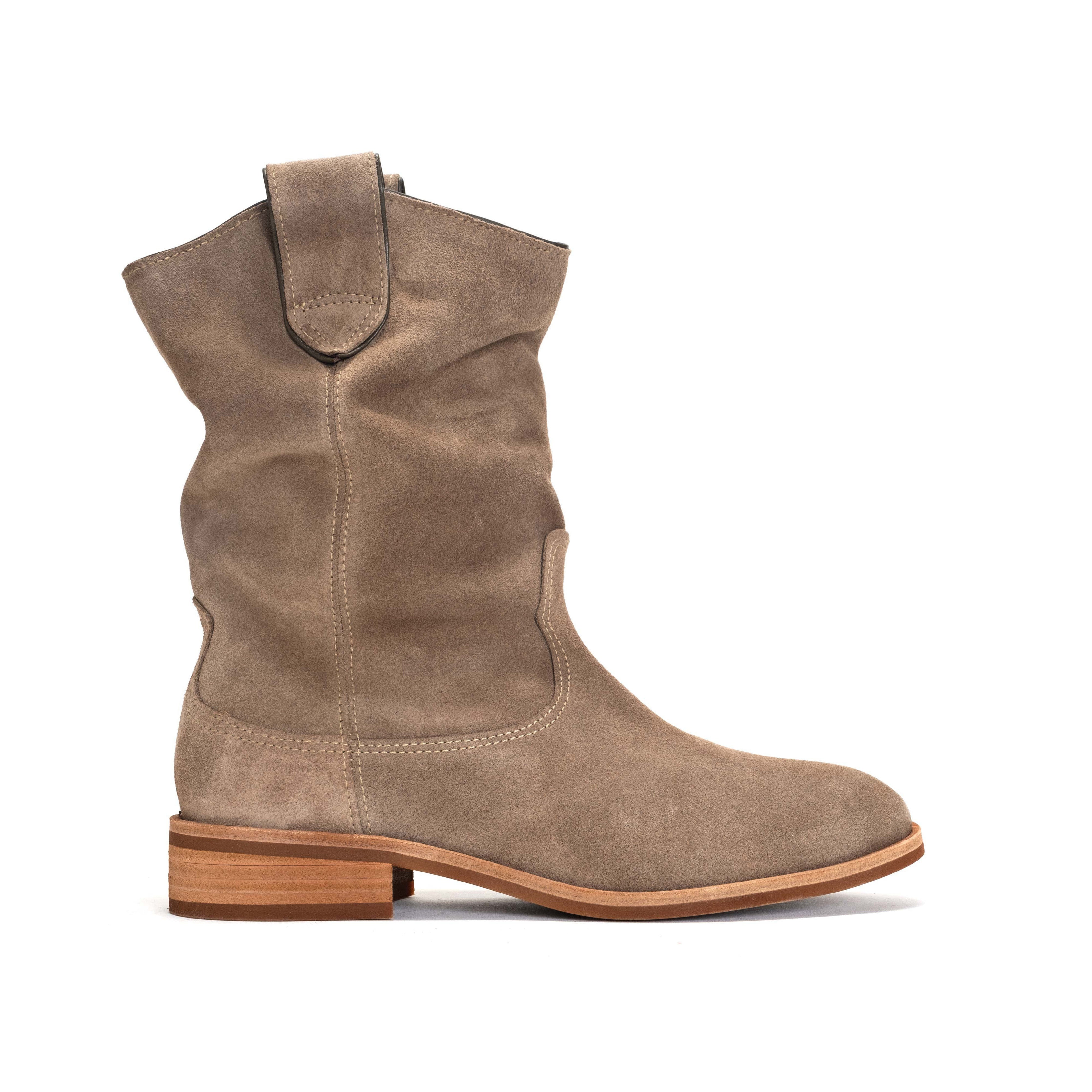 Claudia Calf suede Mushroom