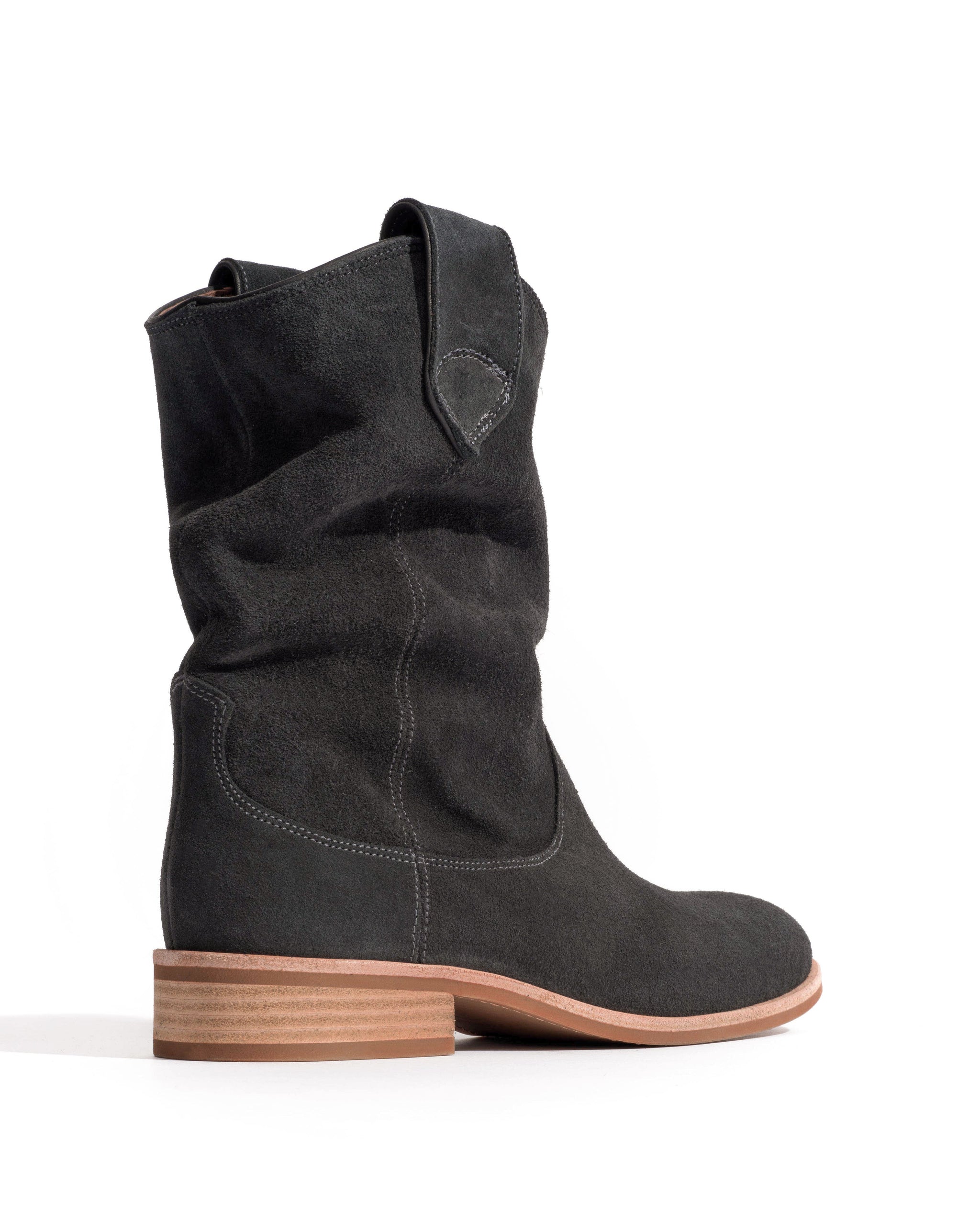 Claudia Calf suede Off black - Anonymous Copenhagen