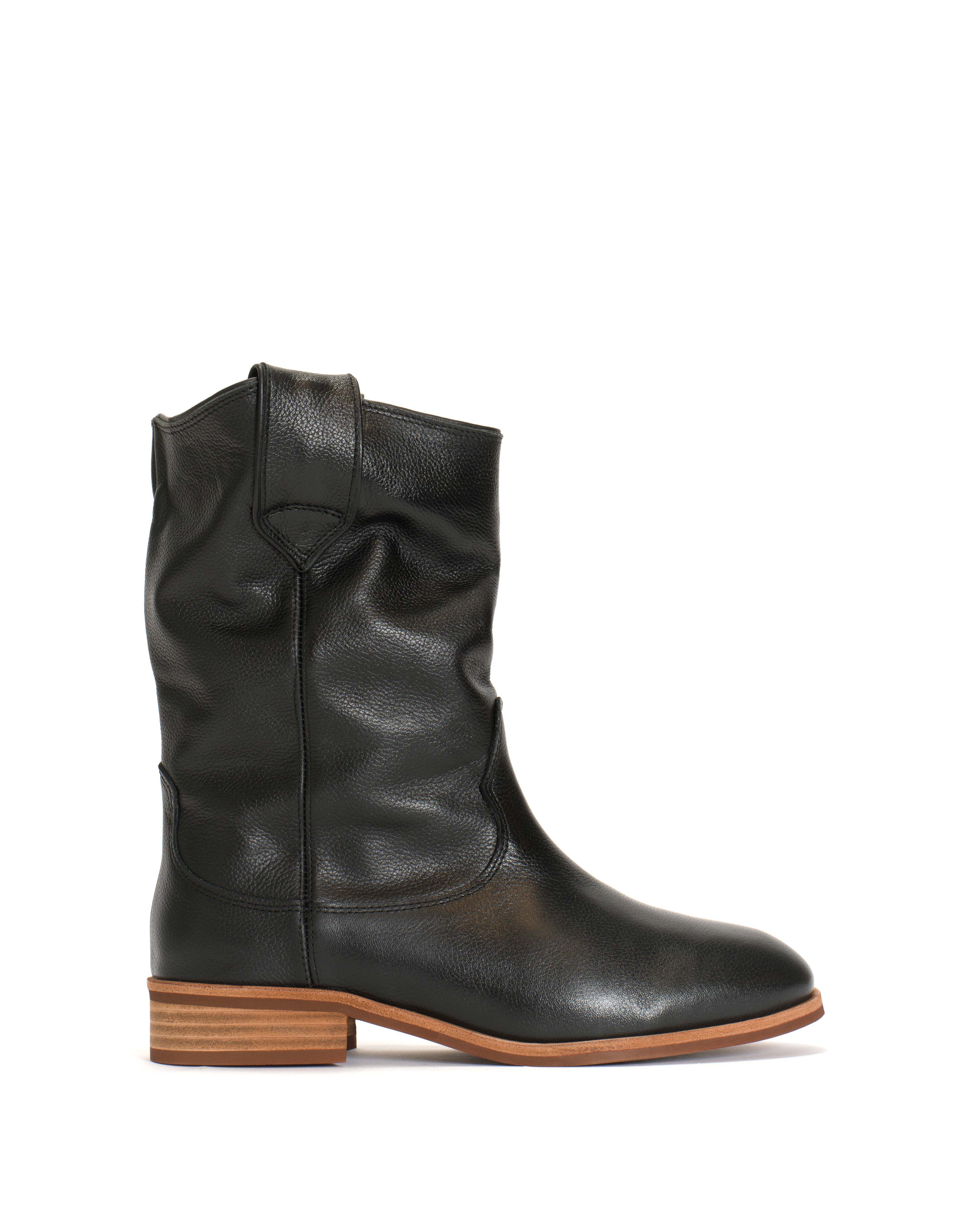 Claudia Grained soft calf Black