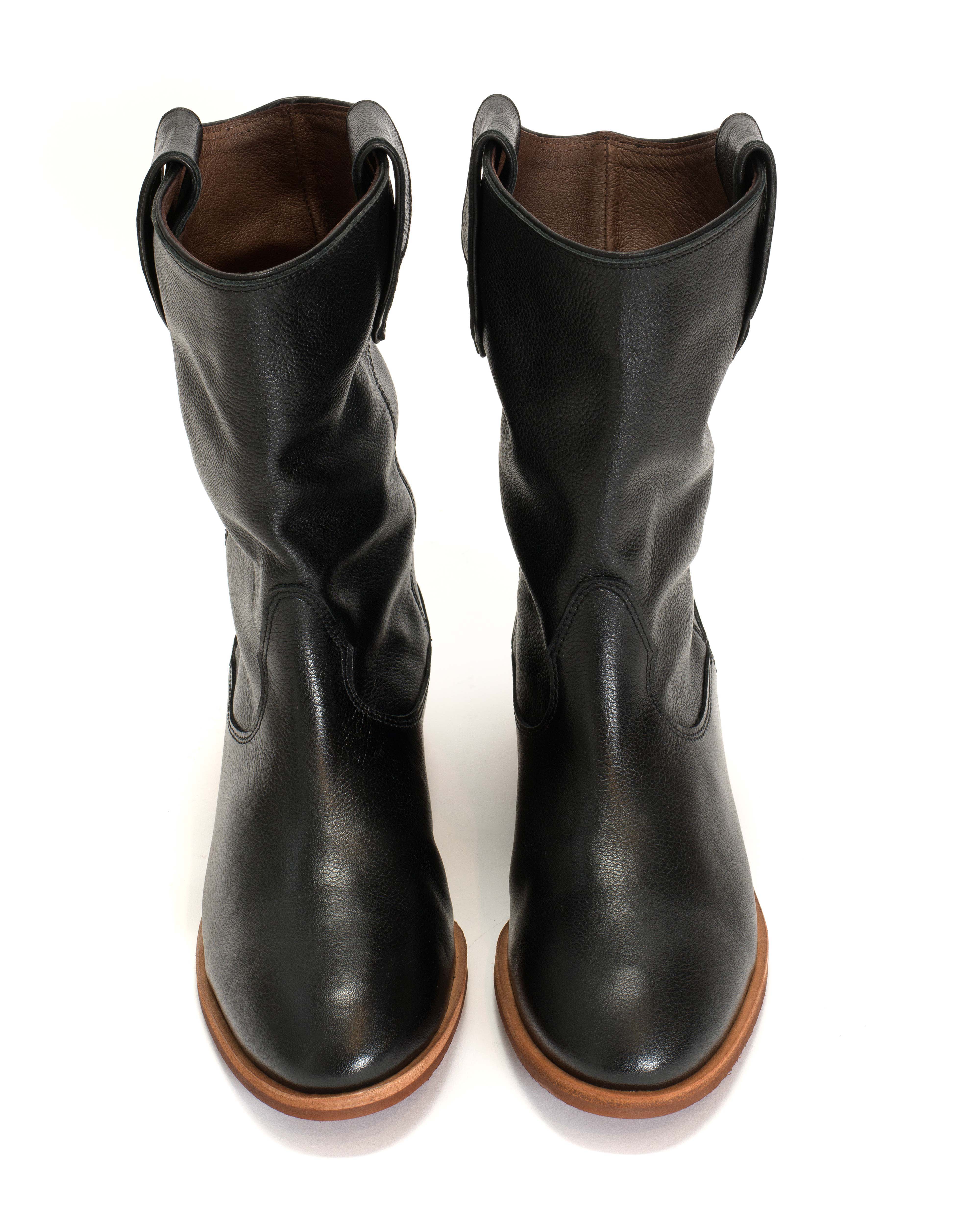 Claudia Grained soft calf Black