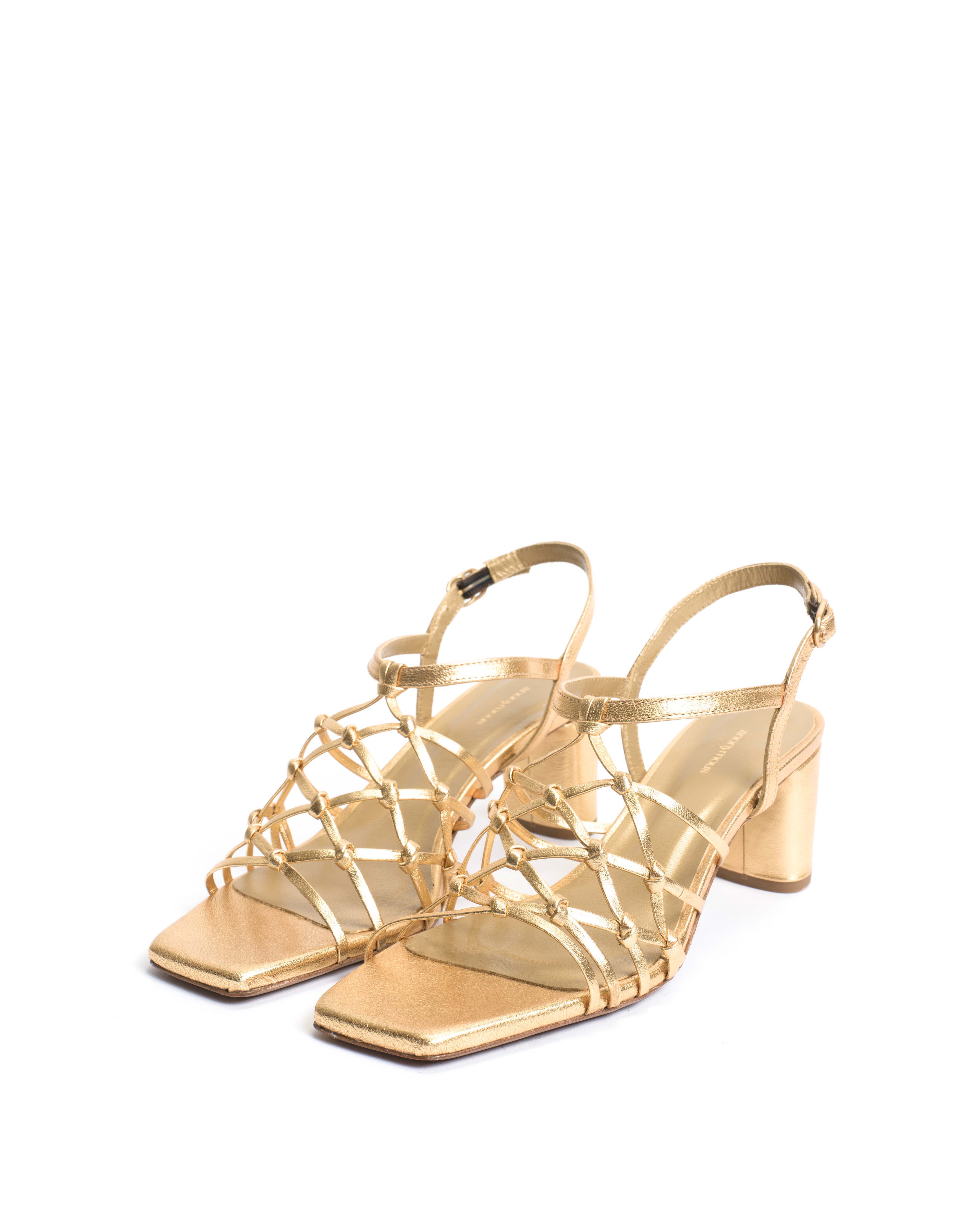 Coco 60 Hand-braided leather Gold