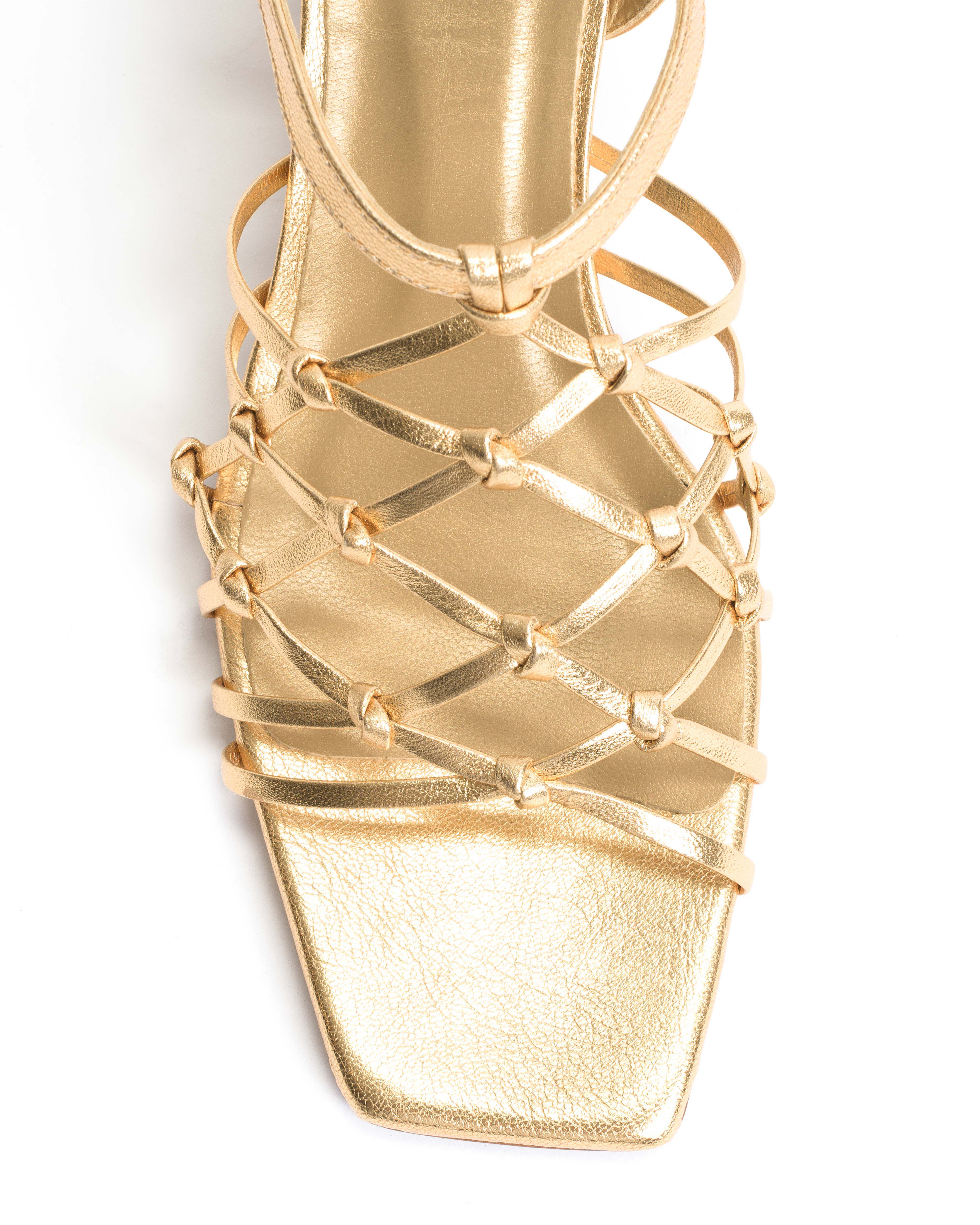 Coco 60 Hand-braided leather Gold
