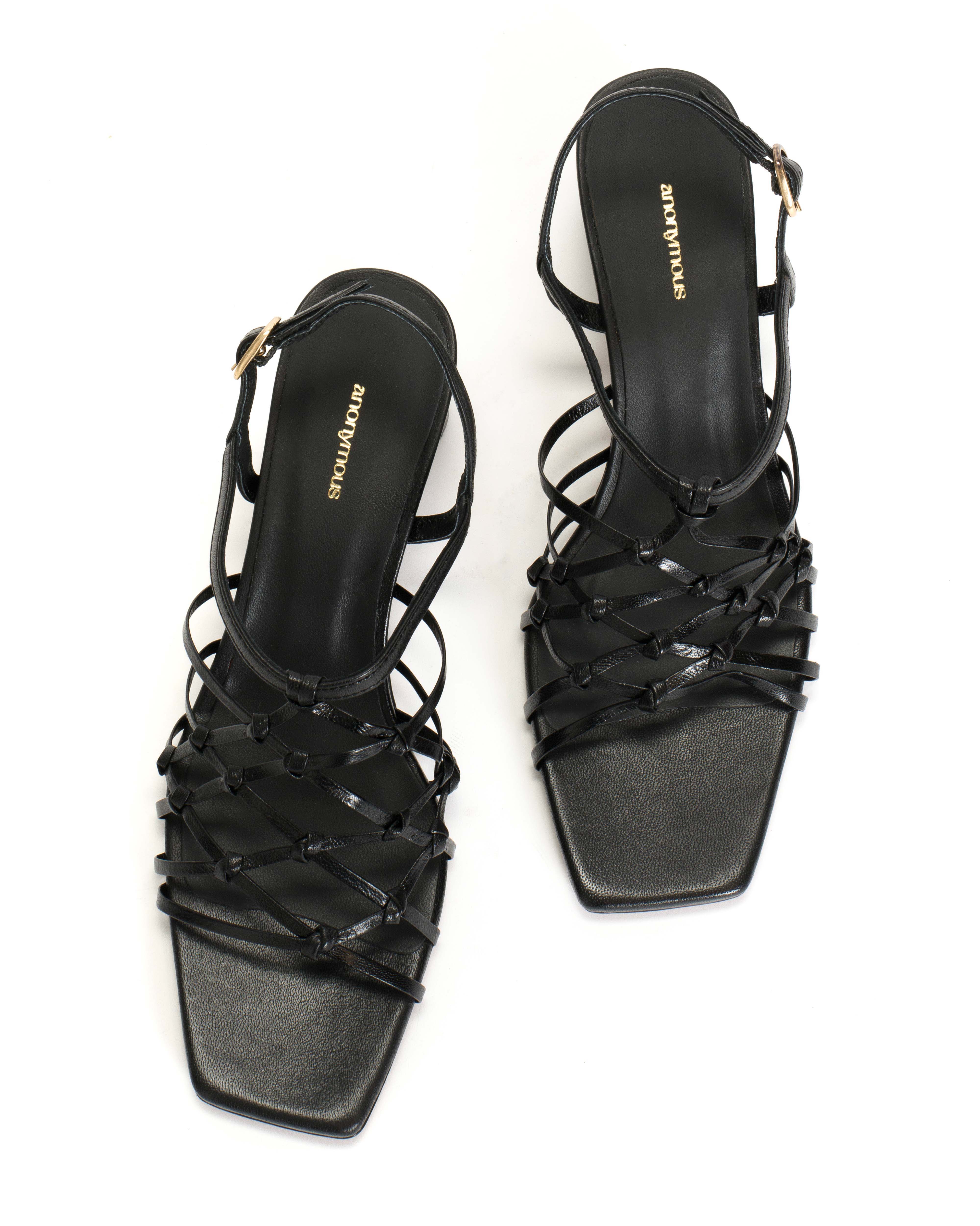 Coco 60 Hand-braided leather Black