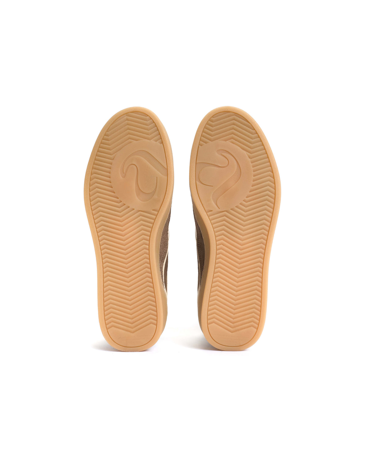 Dabbie Calf suede & soft calf dual & tri color Dark taupe & white sand & dark taupe