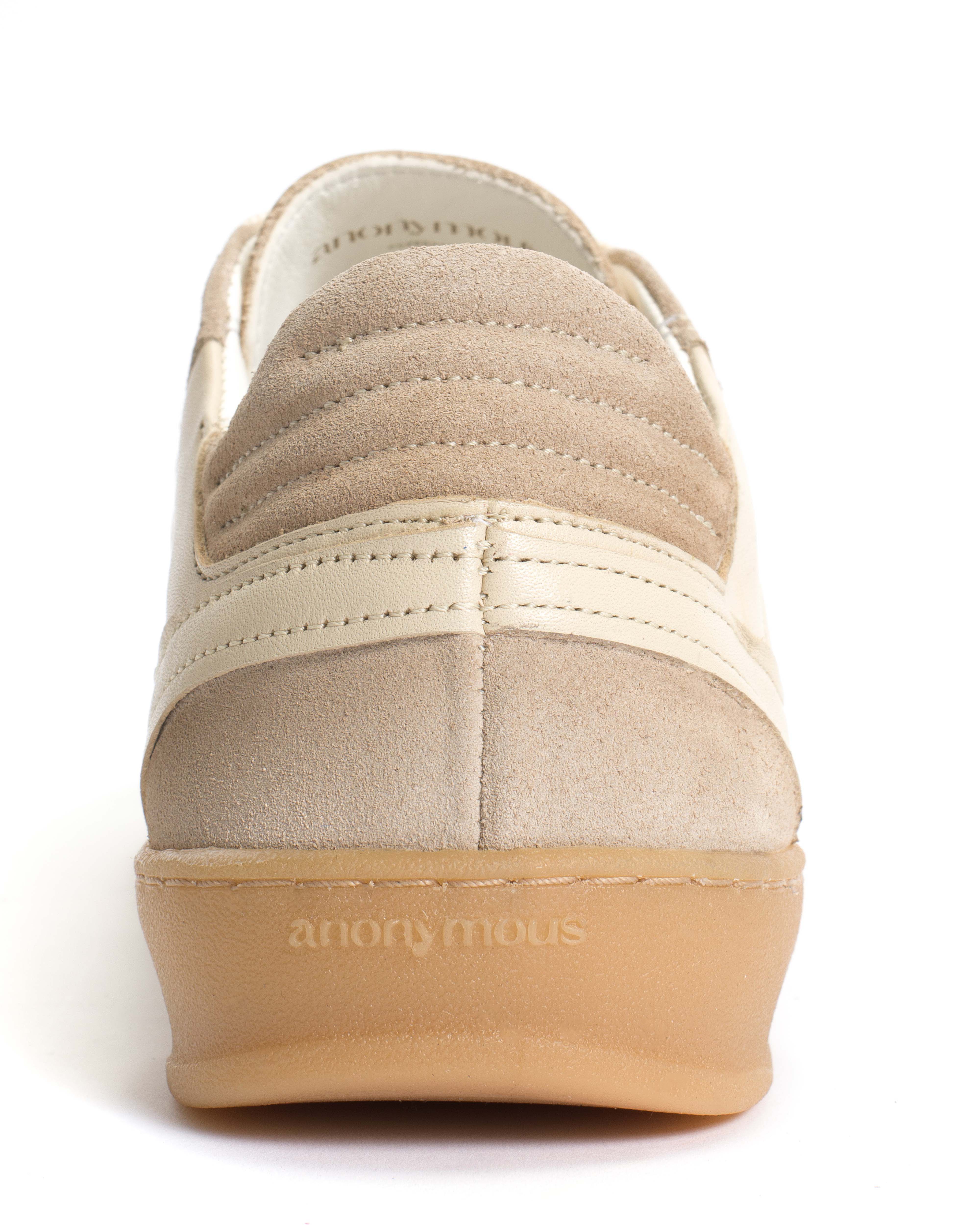 Dabbie Calf suede & soft calf dual & tri color White sand