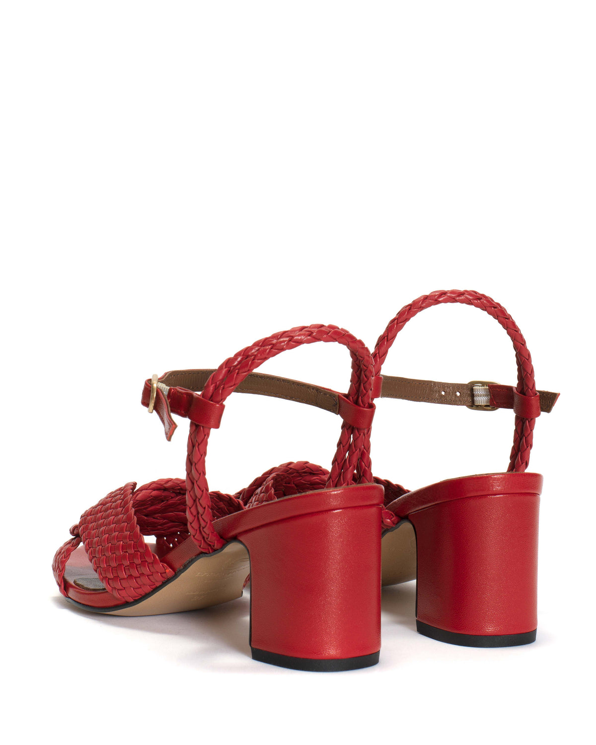 Dilaya 55 hand-braided Hand-braided leather Ruby red