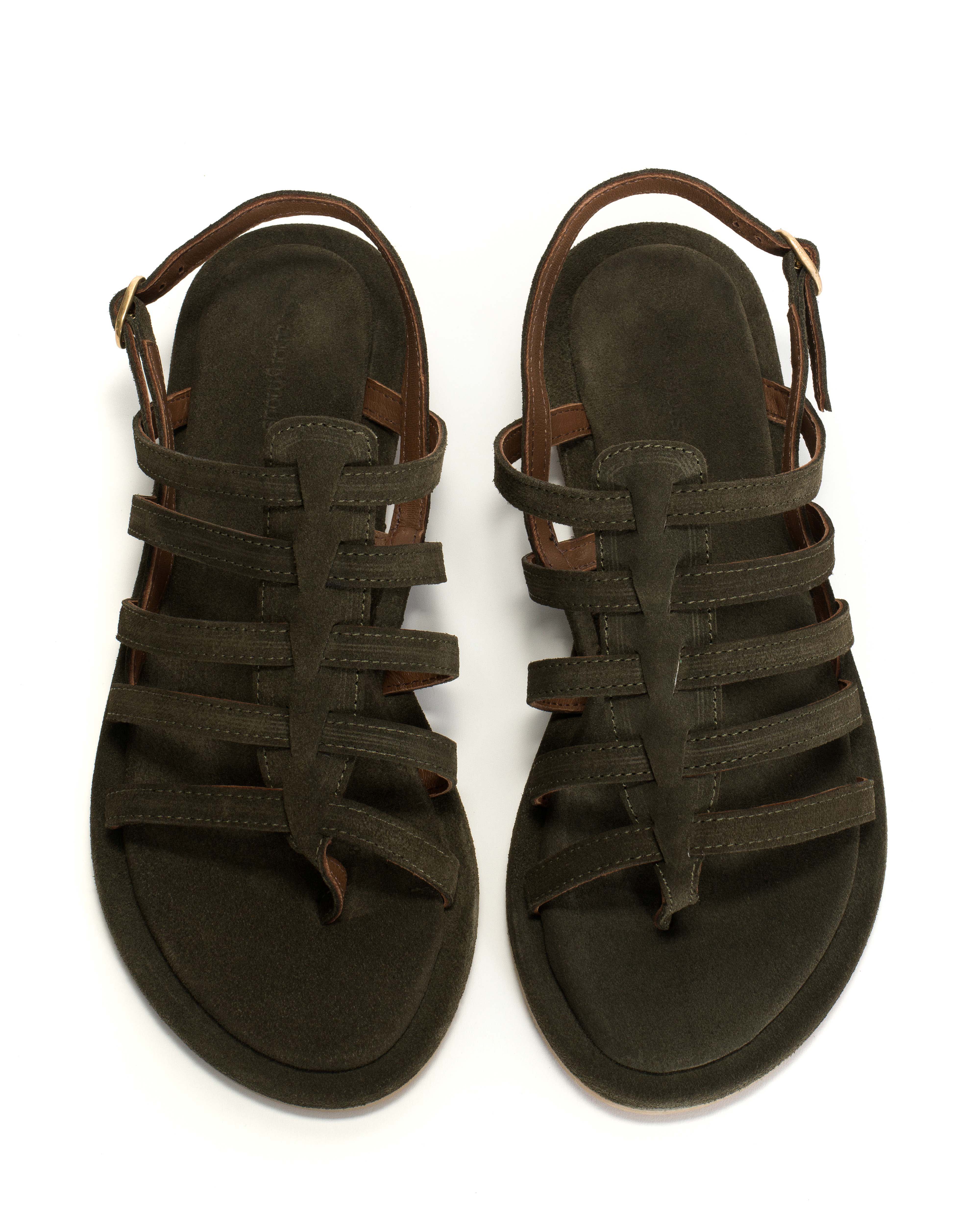 Els 10 covered Calf suede Moss green