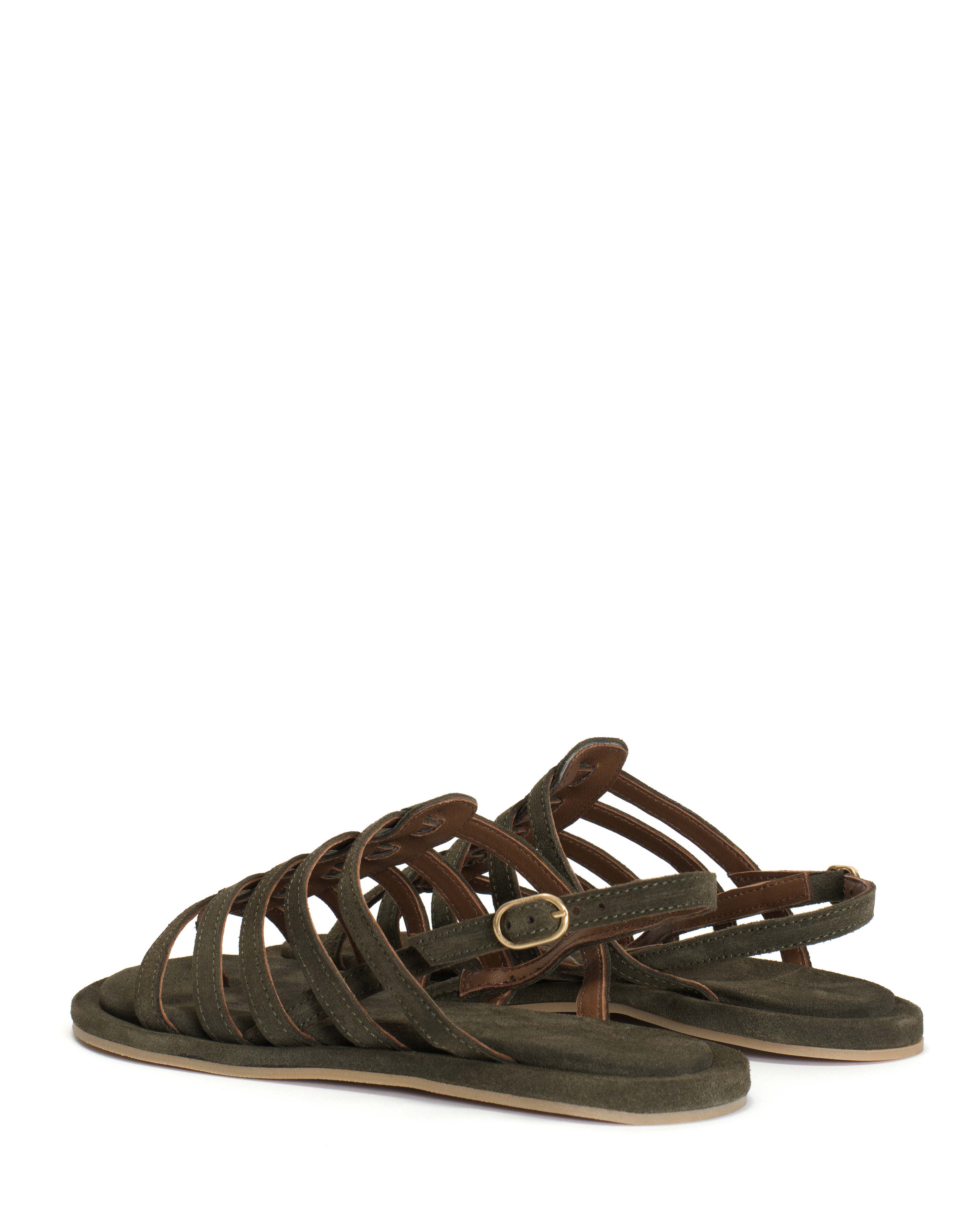 Els 10 covered Calf suede Moss green