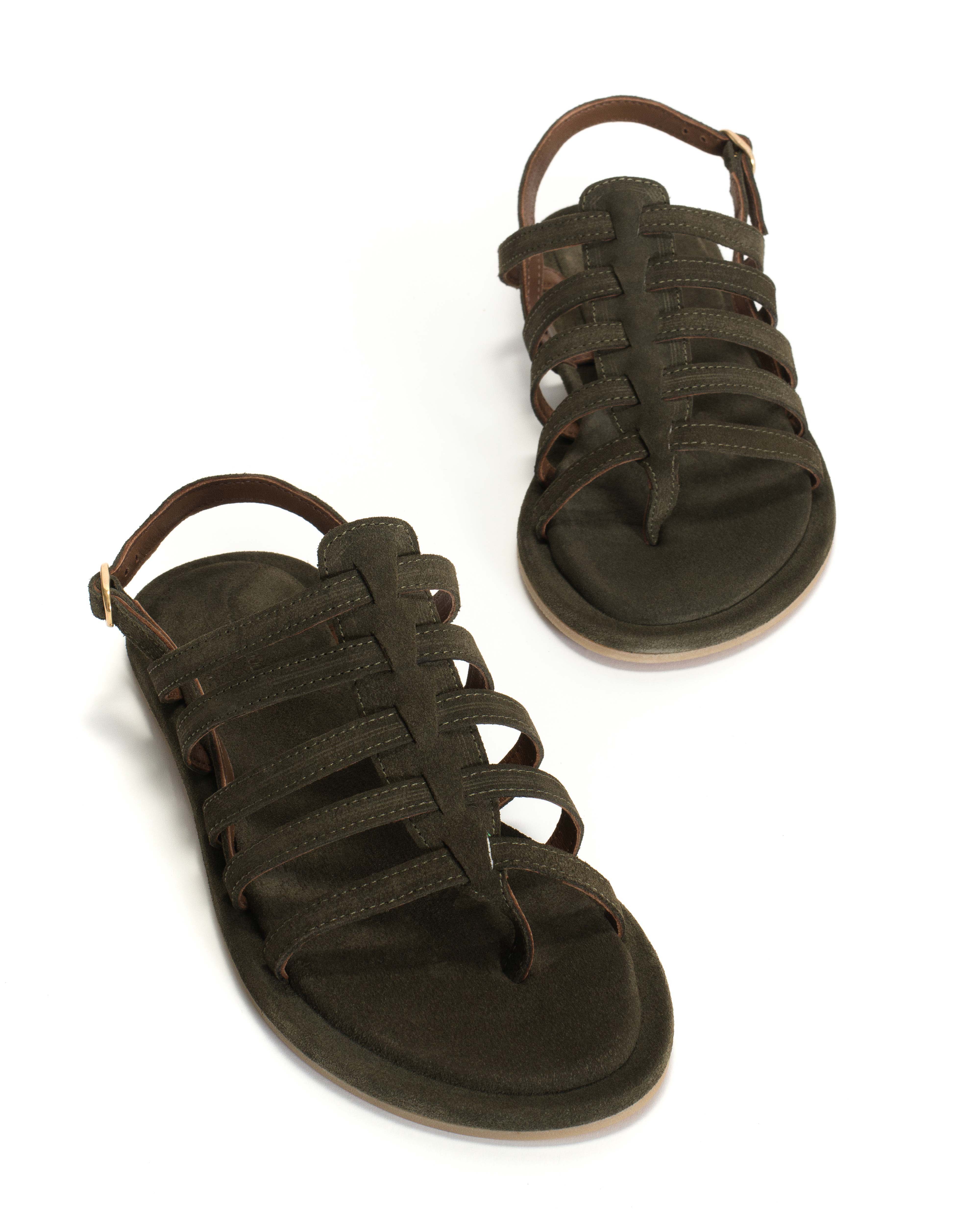 Els 10 covered Calf suede Moss green