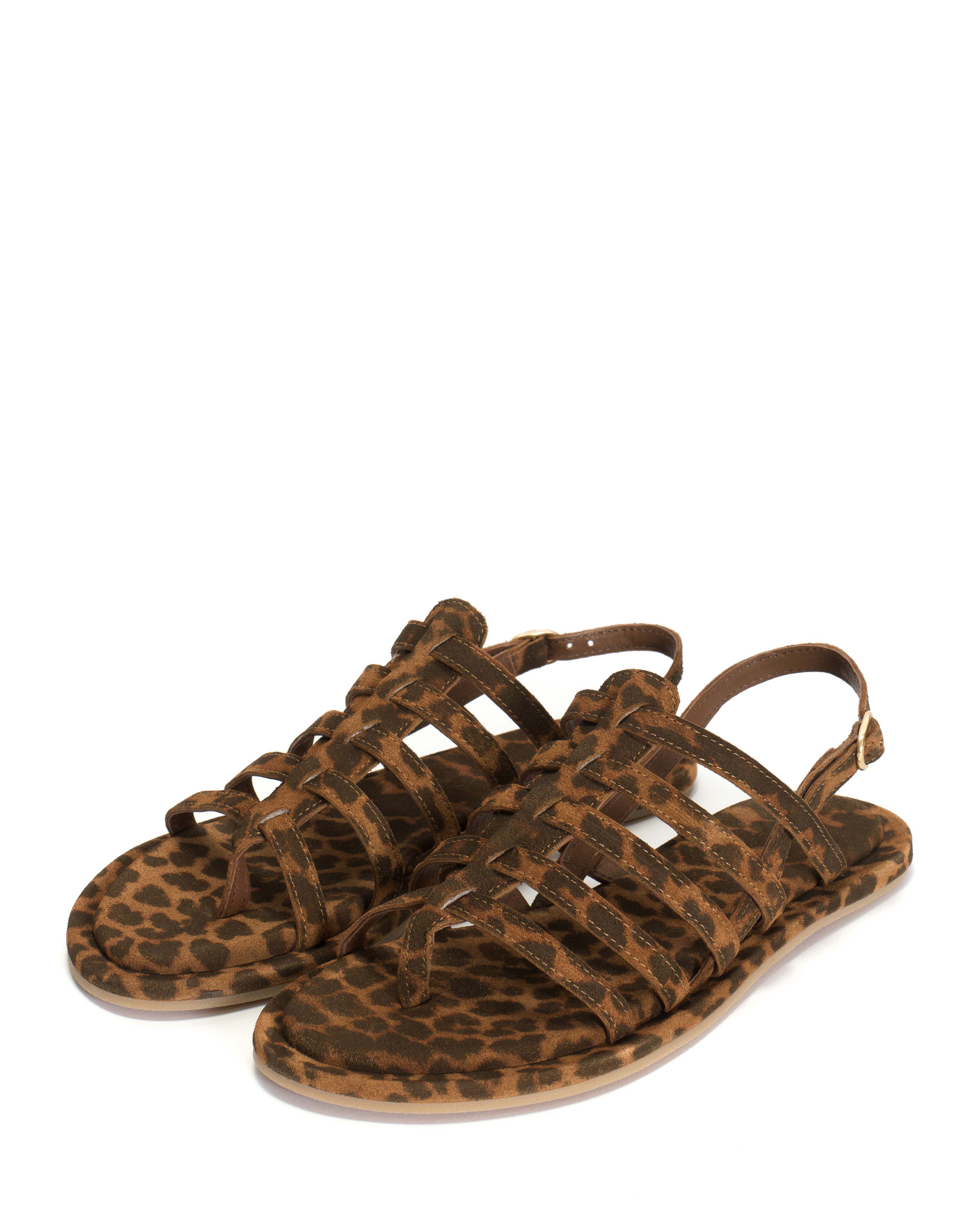 Els 10 covered Calf suede print Leopard