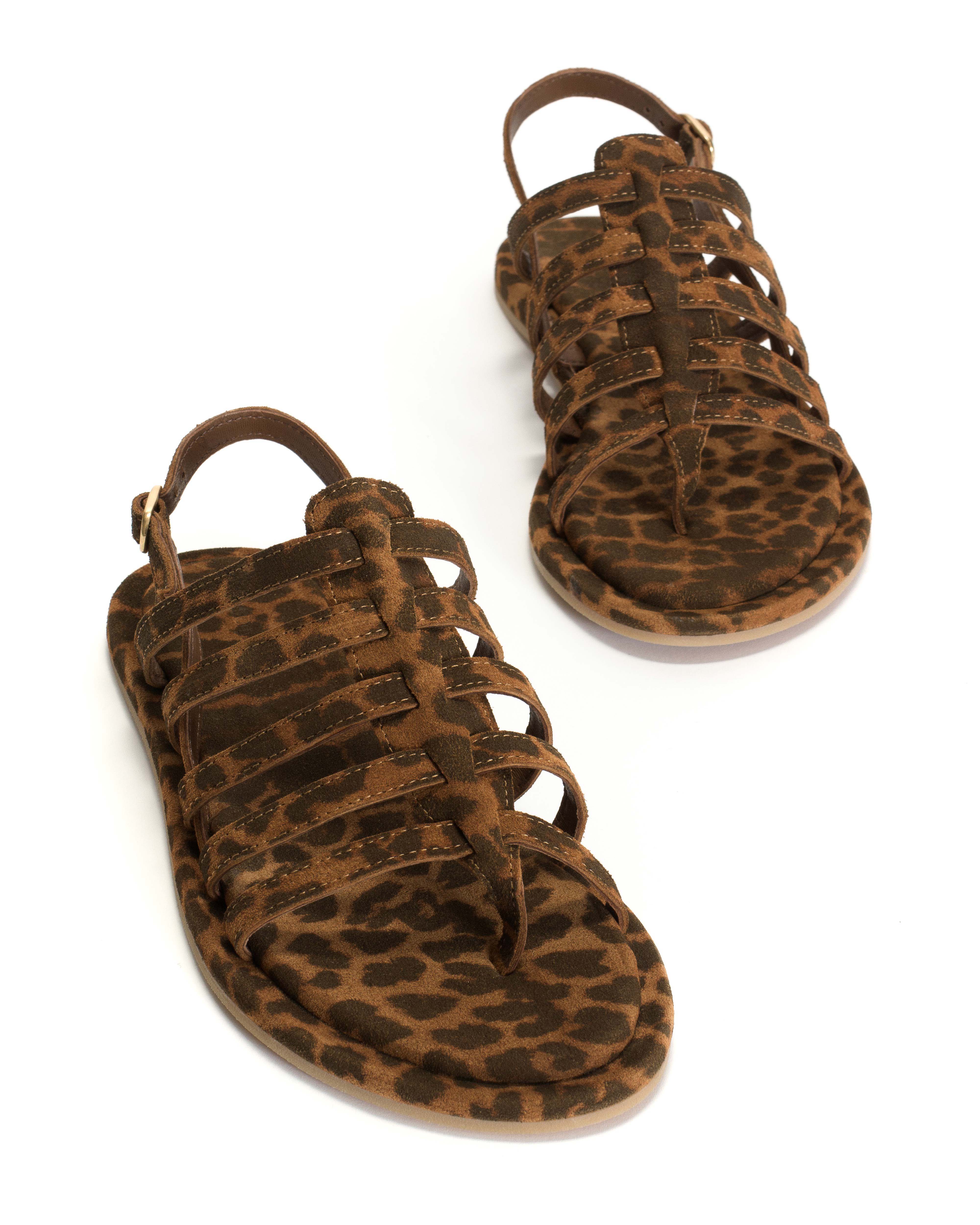 Els 10 covered Calf suede print Leopard