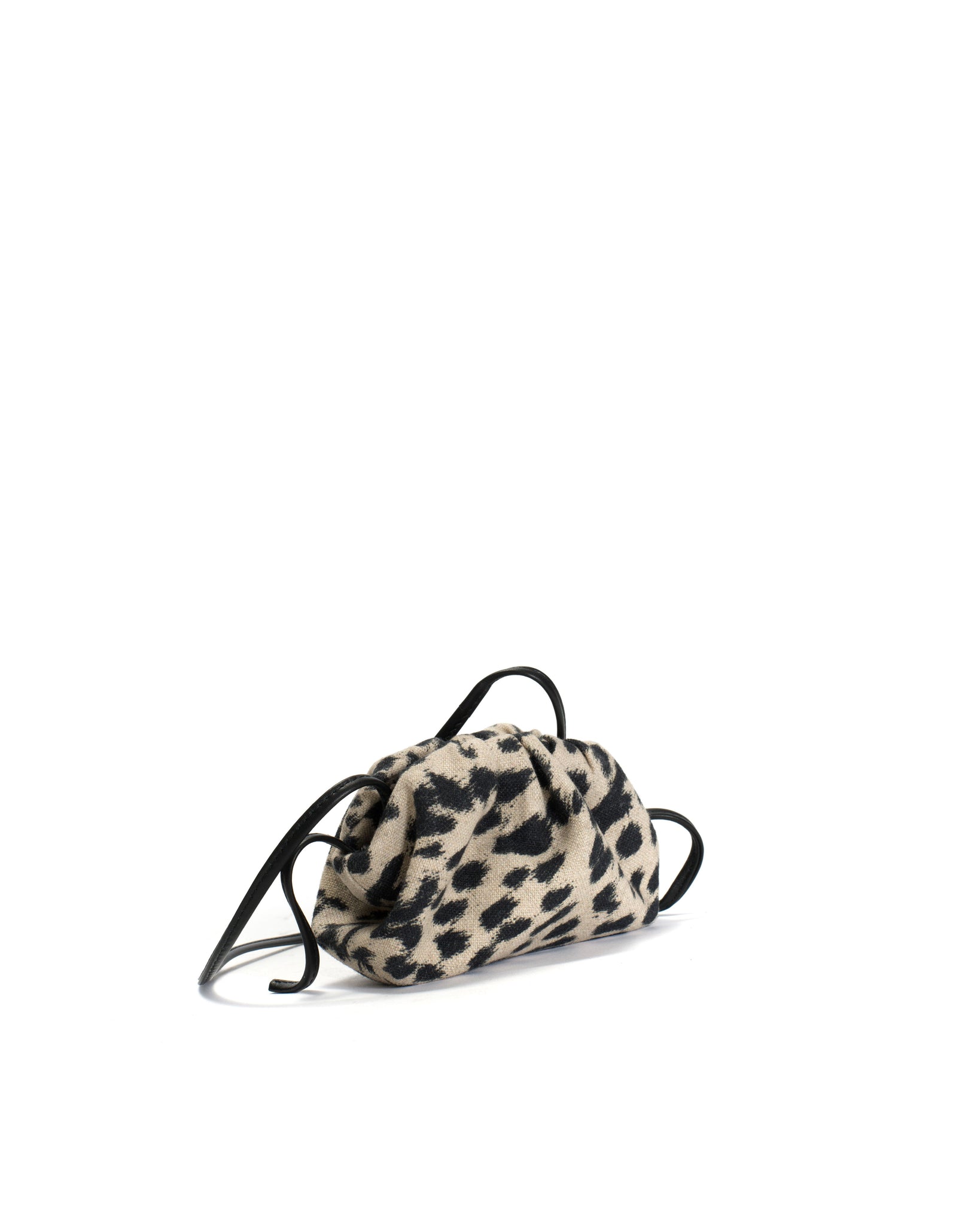 Enuice petite purse Natural cotton-linen Leopard - Anonymous Copenhagen