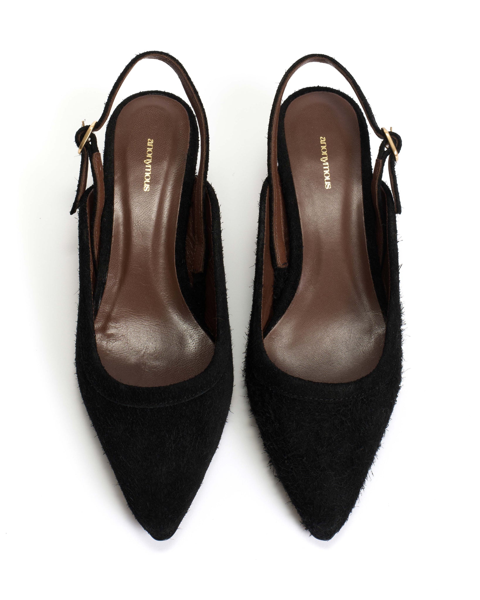 Fanny 40 Plushed calf suede Black - Anonymous Copenhagen