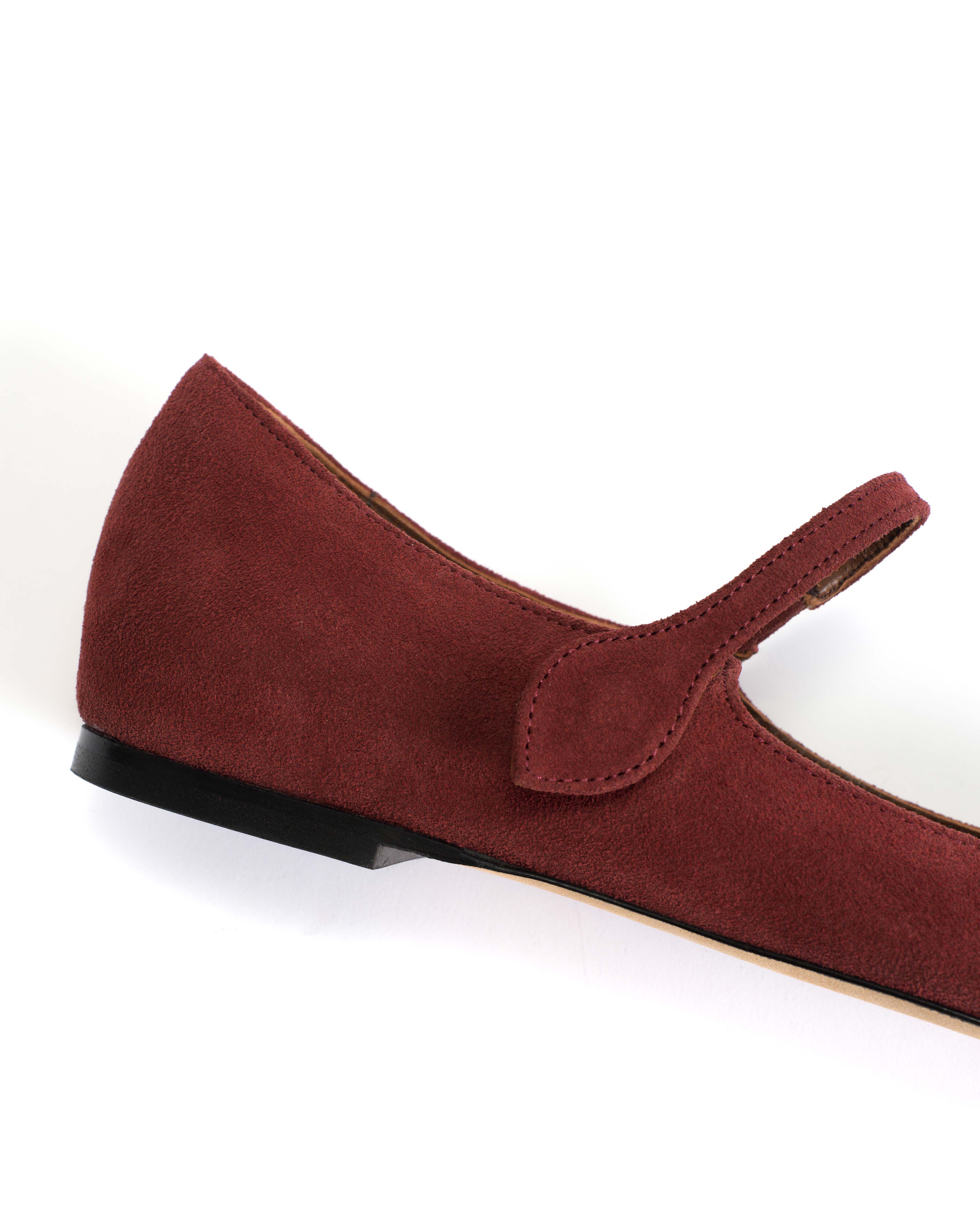 Fifi Calf suede Pomegranate